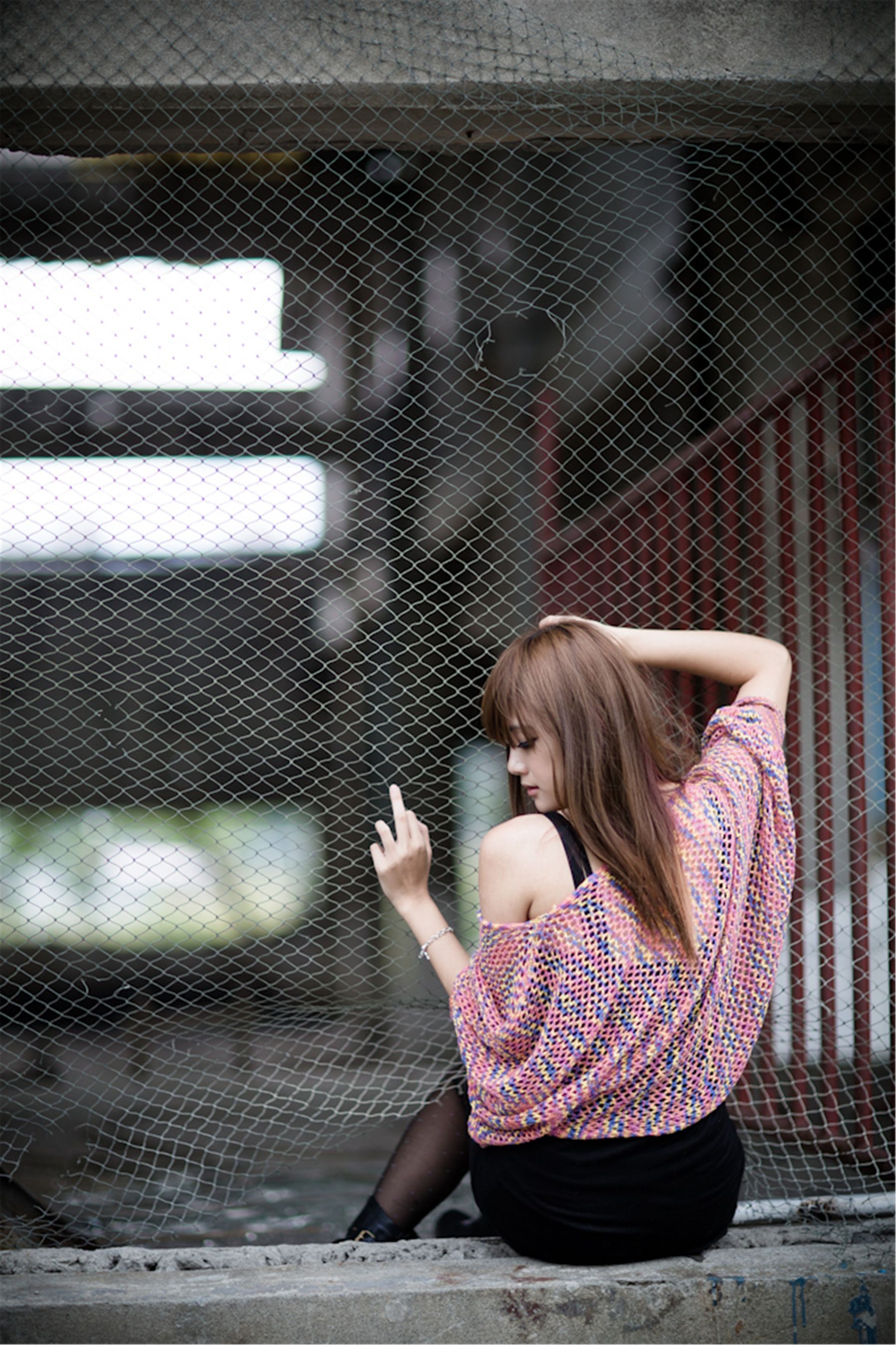 台湾美女模特熊維尼《南港废墟外拍》
