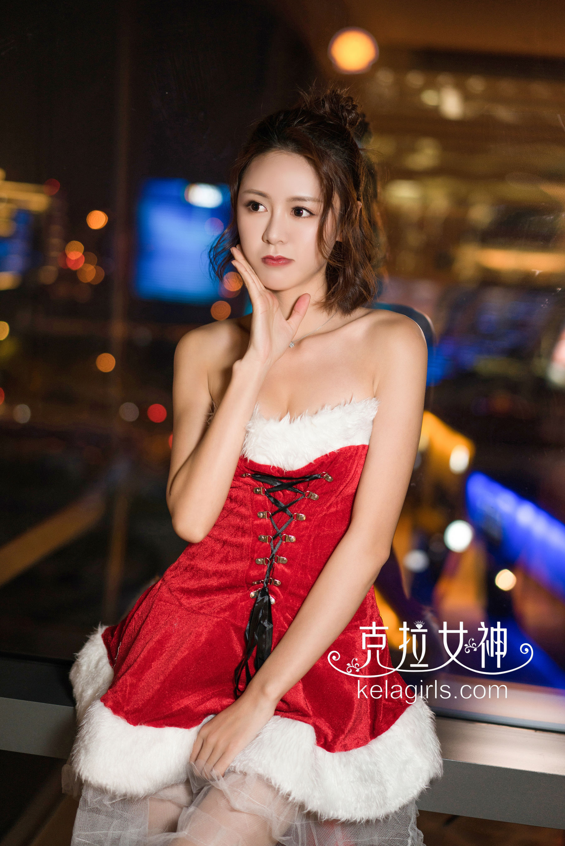 昕予《缤纷平安夜》 [克拉女神Kelagirls] 