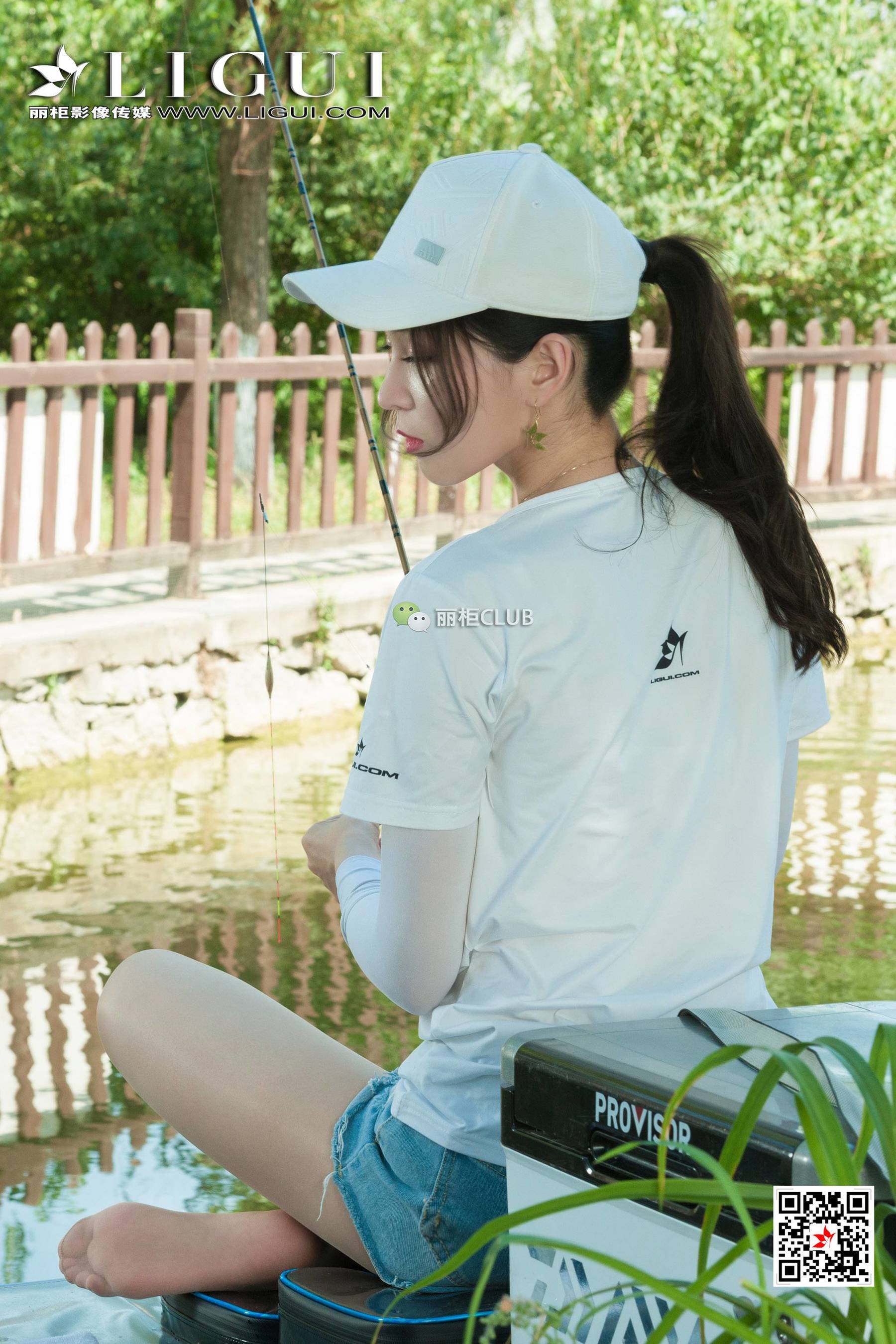 足模小戈《钓鱼小妹丝足》 [丽柜LIGUI] 网络丽人 