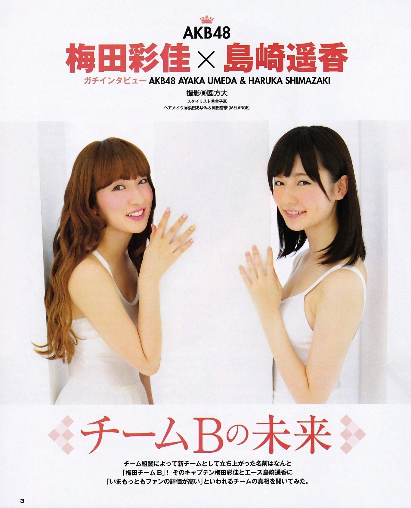[BUBKA] 2013.02 島崎遥香 梅田彩佳 小嶋菜月