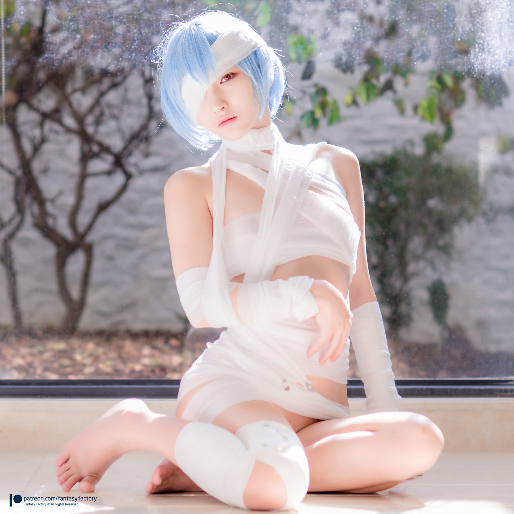 [Fantasy Factory] 小丁Cosplay - 魔女 浴池 黑丝
