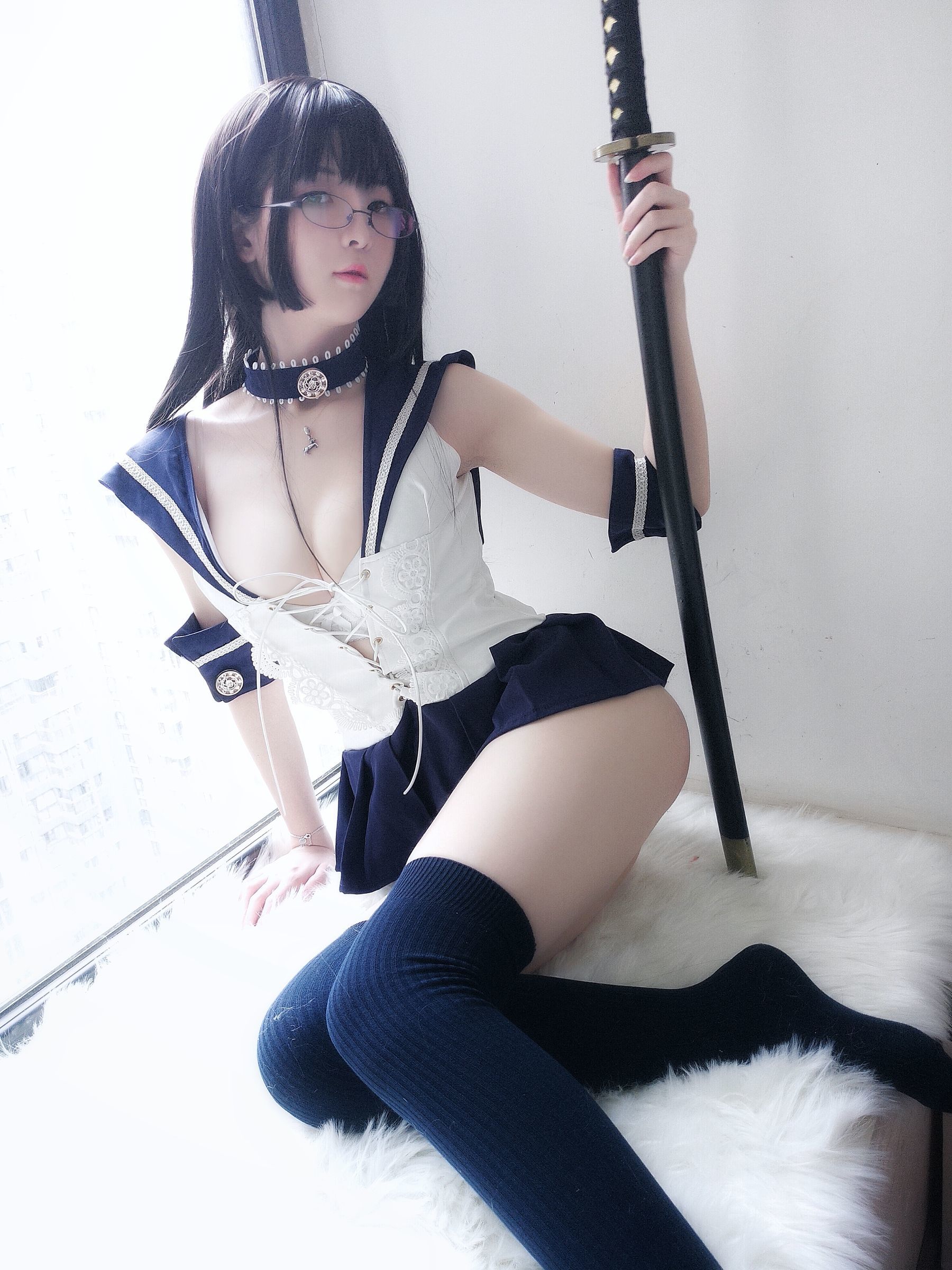 [萝莉COS] 一小央泽 - 武士刀与水手服