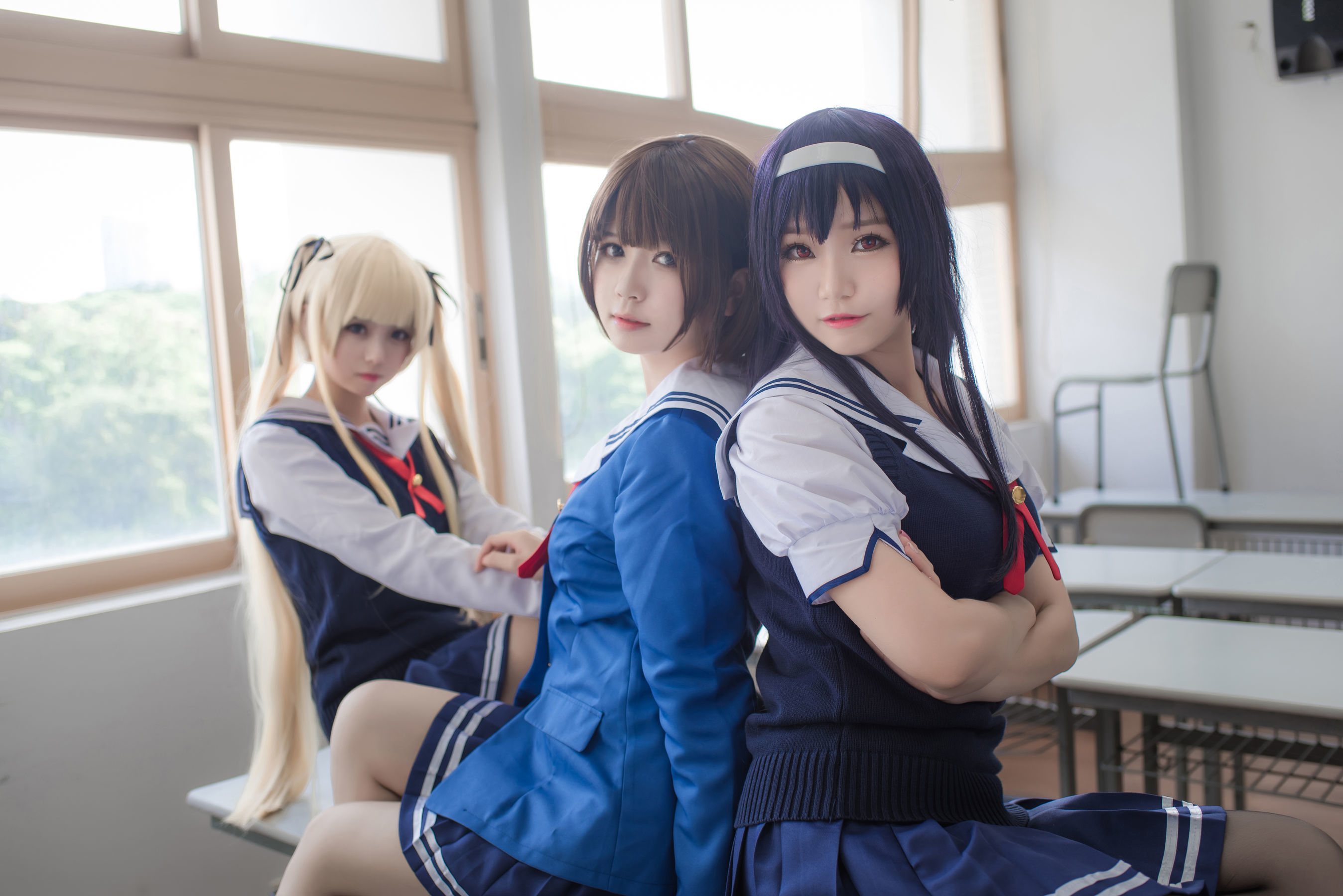 [萝莉COS] 白金Saki - 校服