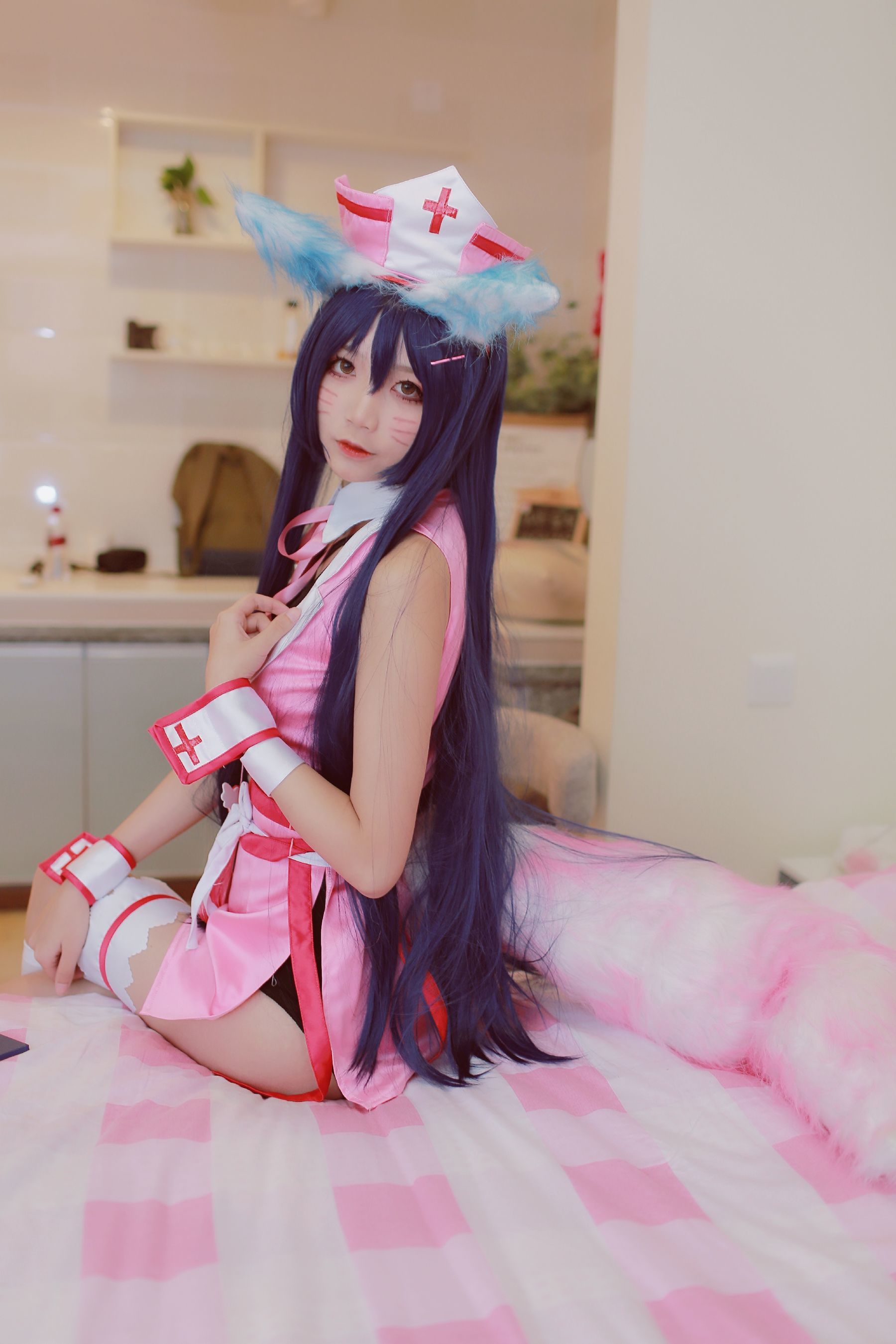 [萝莉COS] 清纯少女五更百鬼 - 阿狸护士服