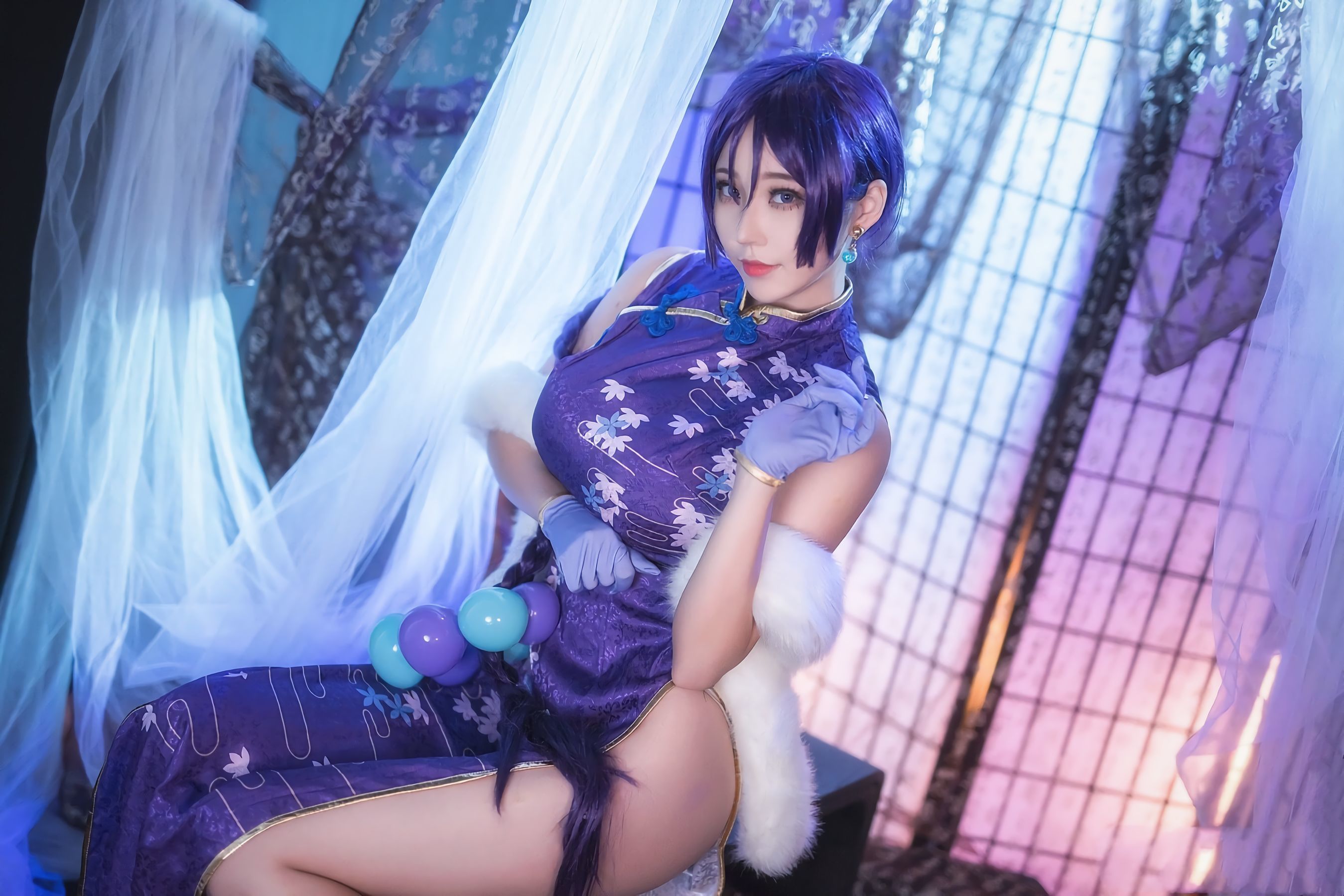 [萝莉COS] 萌妹菌烨tako - FGO奶光旗袍