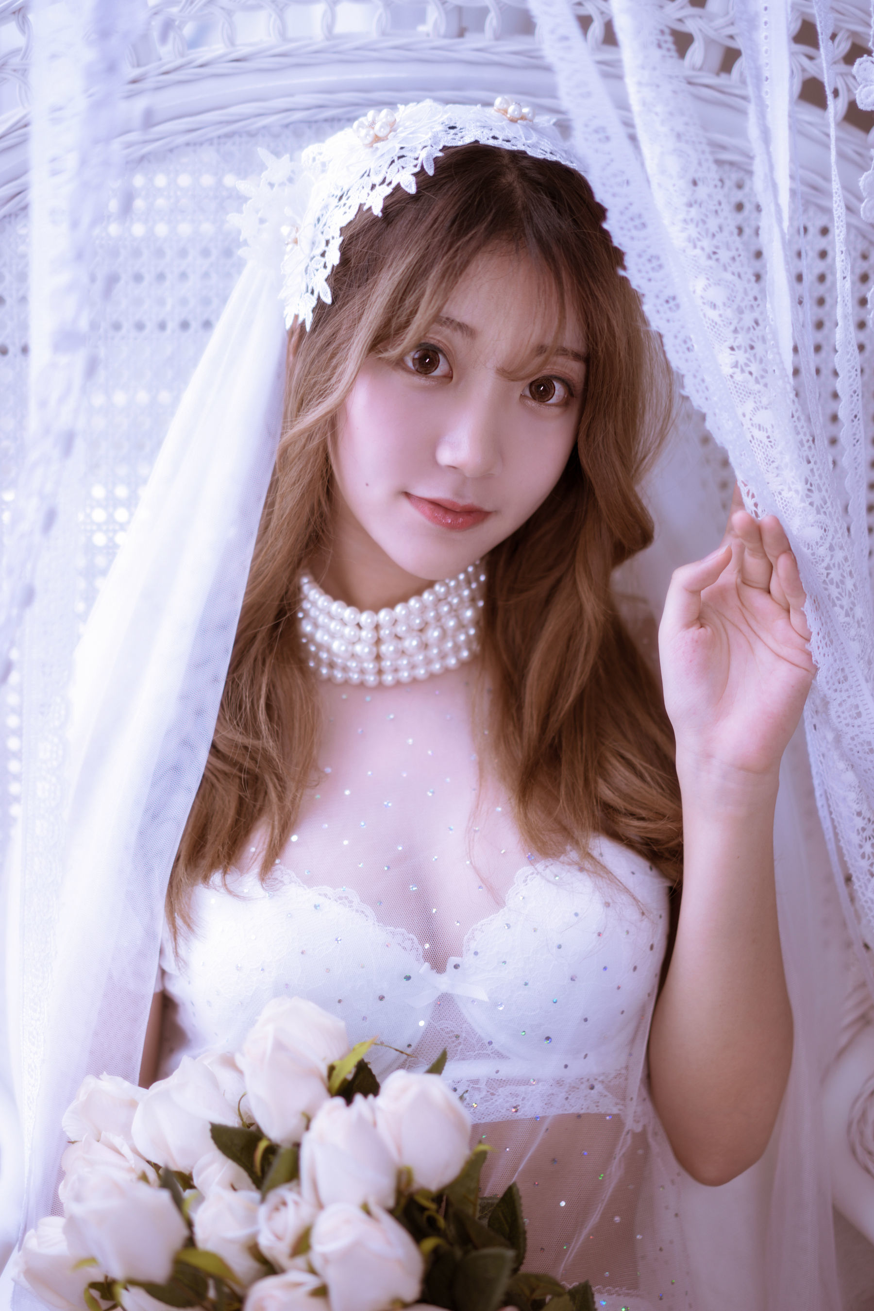 [萝莉COS] 黑川 - 年上彼女 婚纱+毛衣