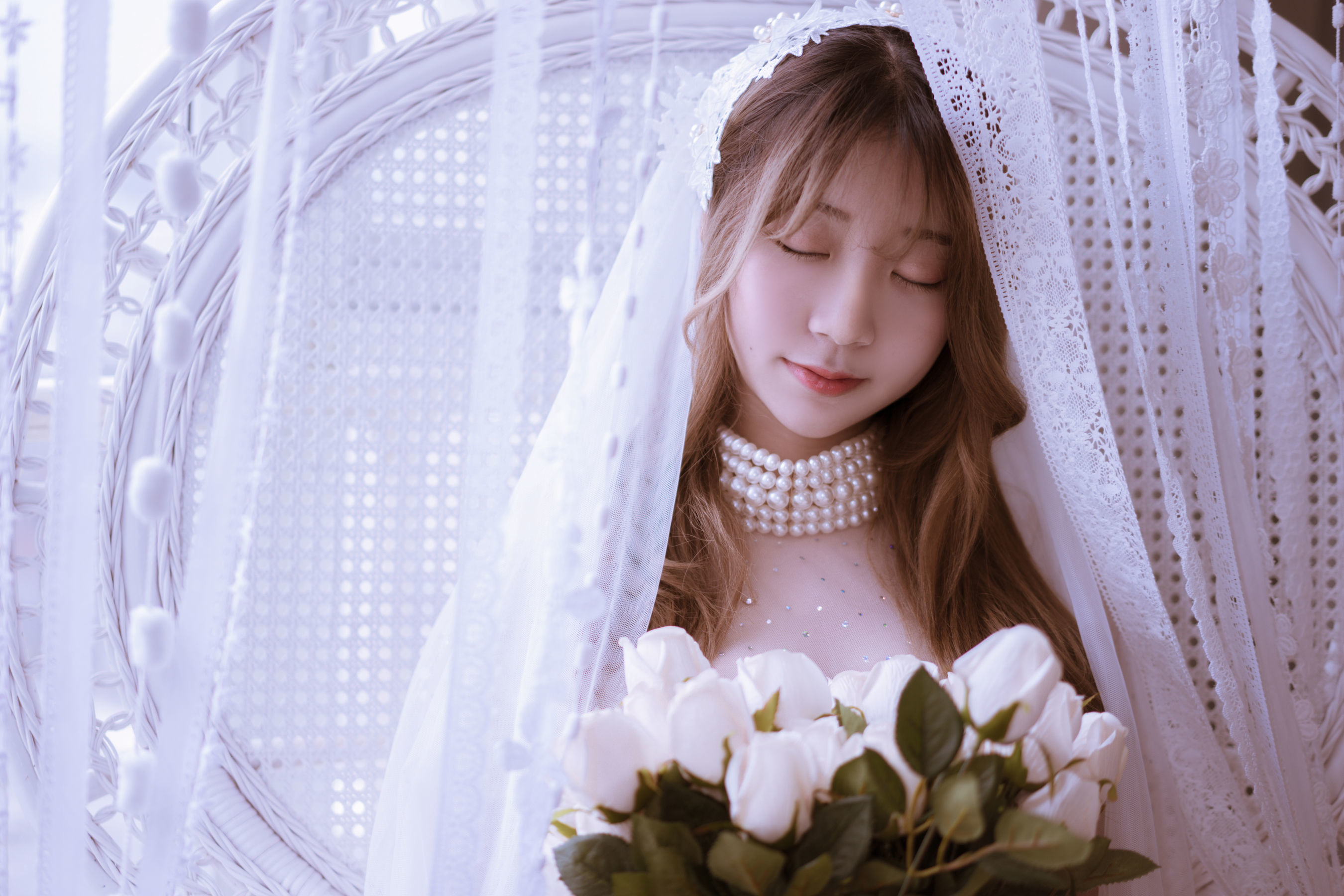 [萝莉COS] 黑川 - 年上彼女 婚纱+毛衣