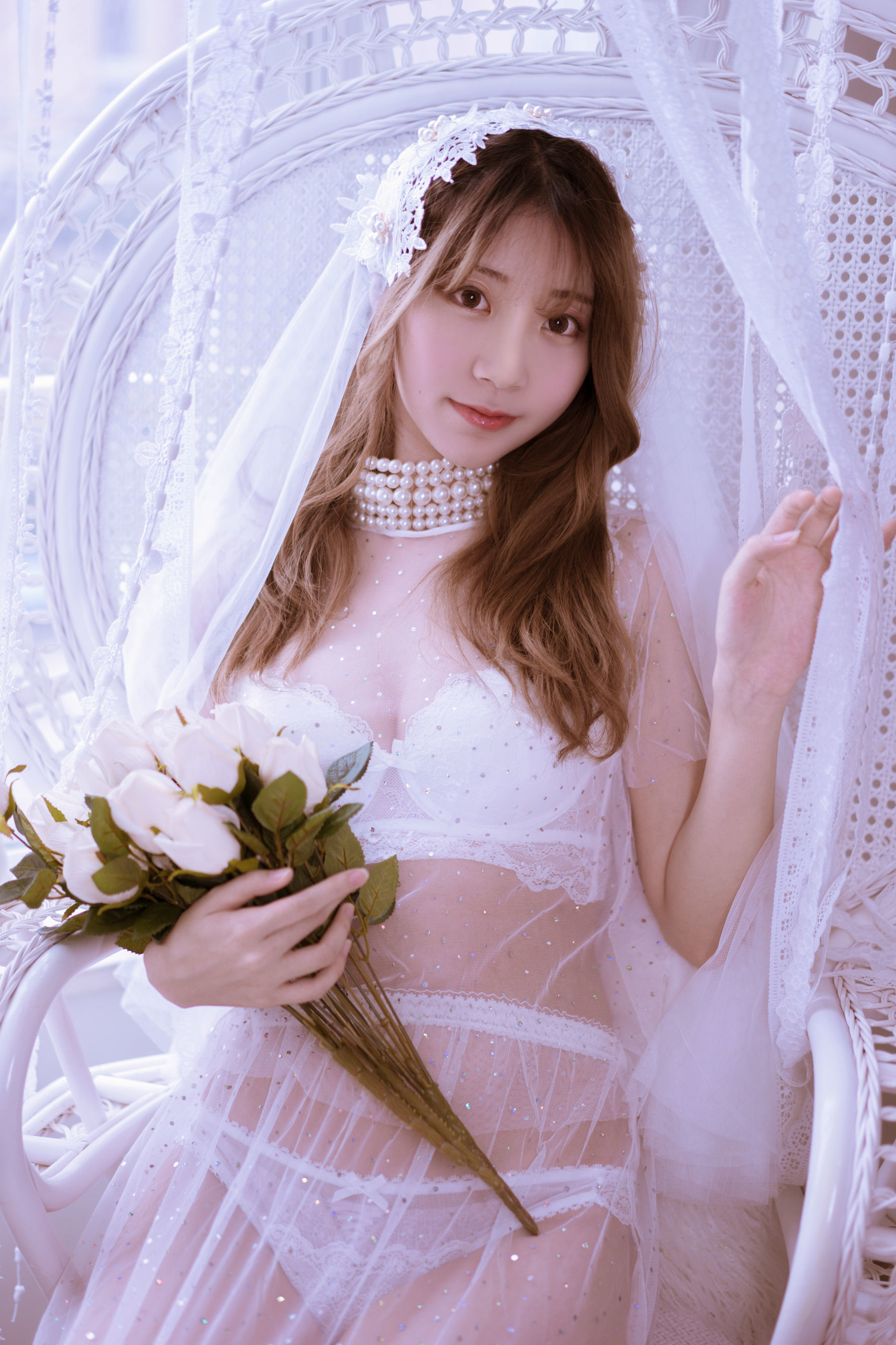 [萝莉COS] 黑川 - 年上彼女 婚纱+毛衣