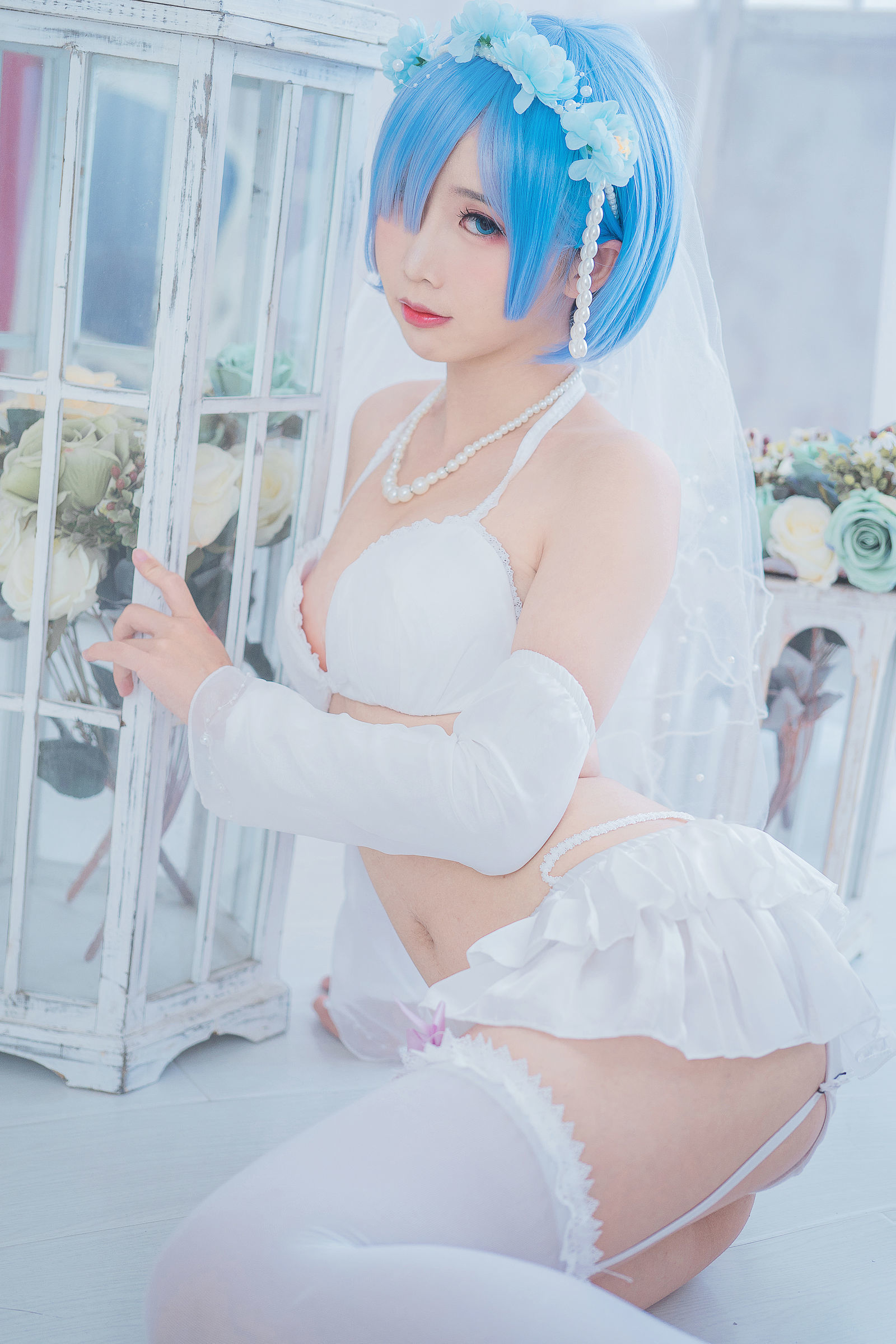 [萝莉COS] 面饼仙儿 - 花嫁蕾姆