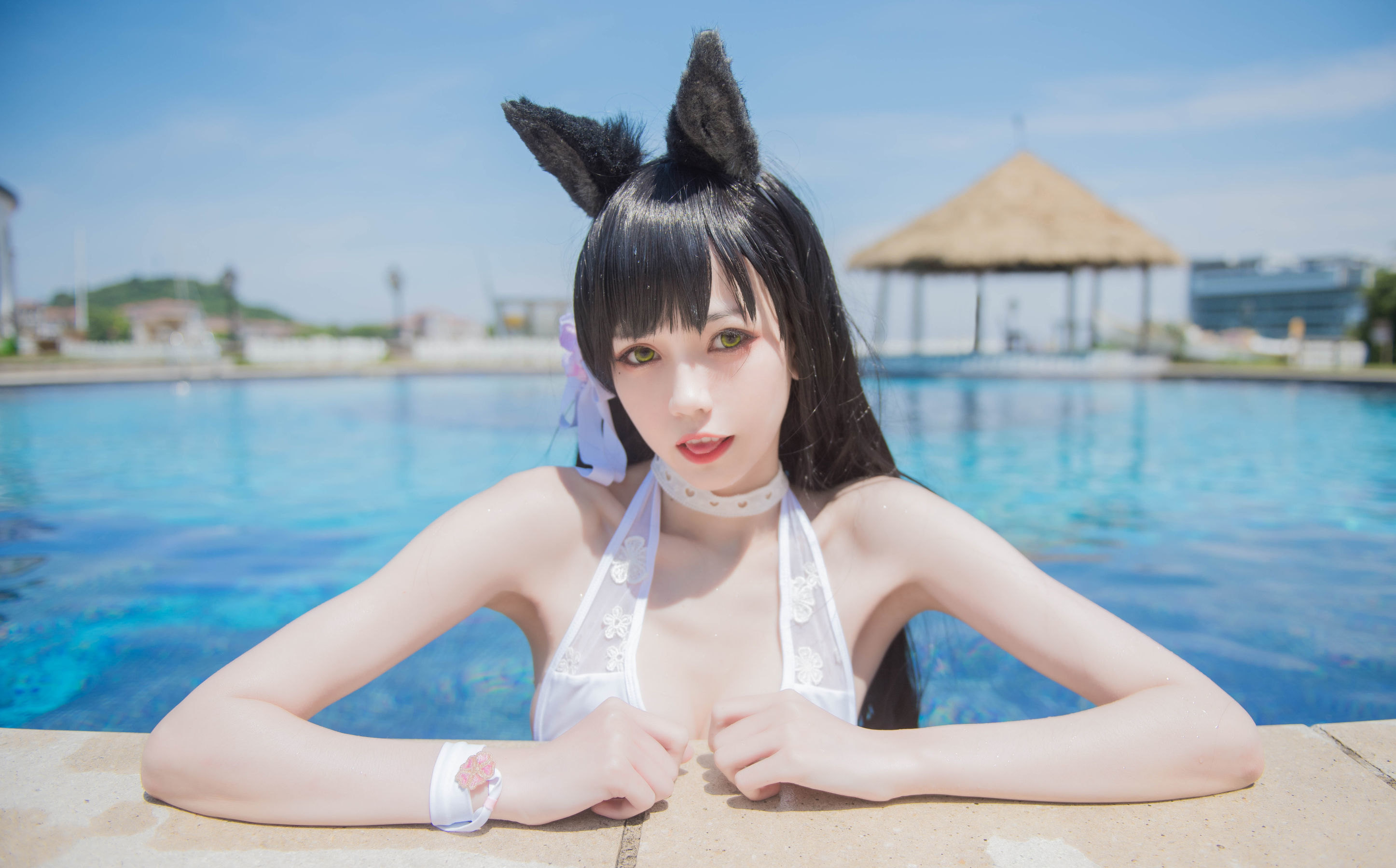 [萝莉COS] 小妖精你的负卿 - 爱宕泳装