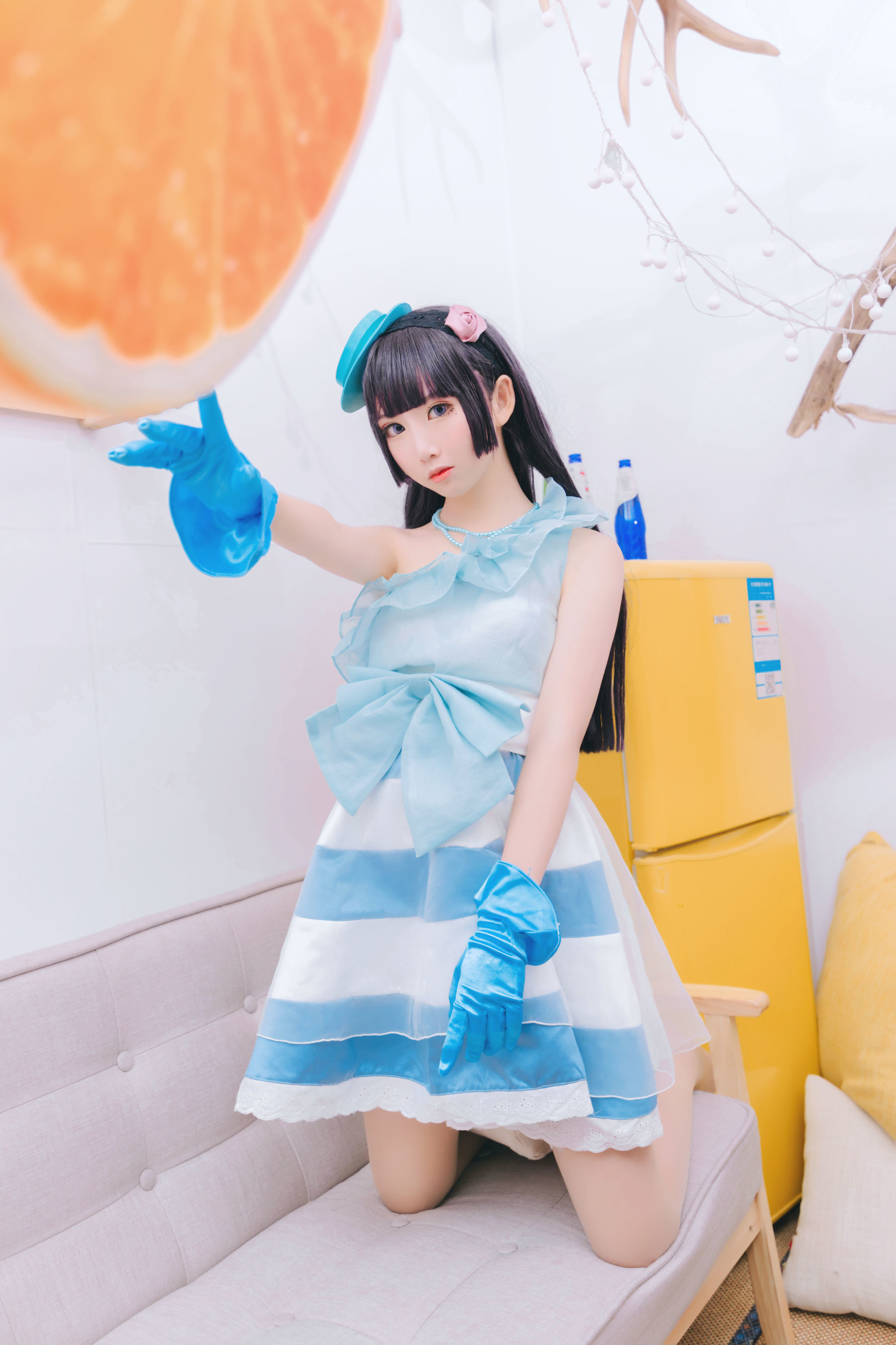 [萝莉COS] 面饼仙儿 - 黑猫打歌服