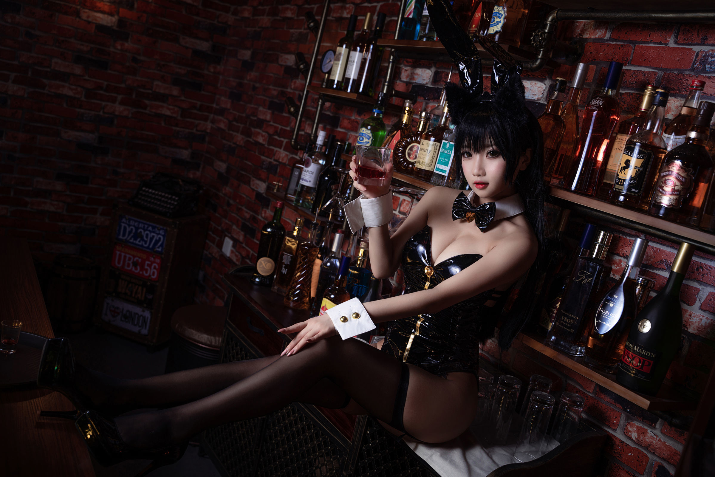 [萝莉COS] 鬼畜瑶 - 黑色同人兔女郎