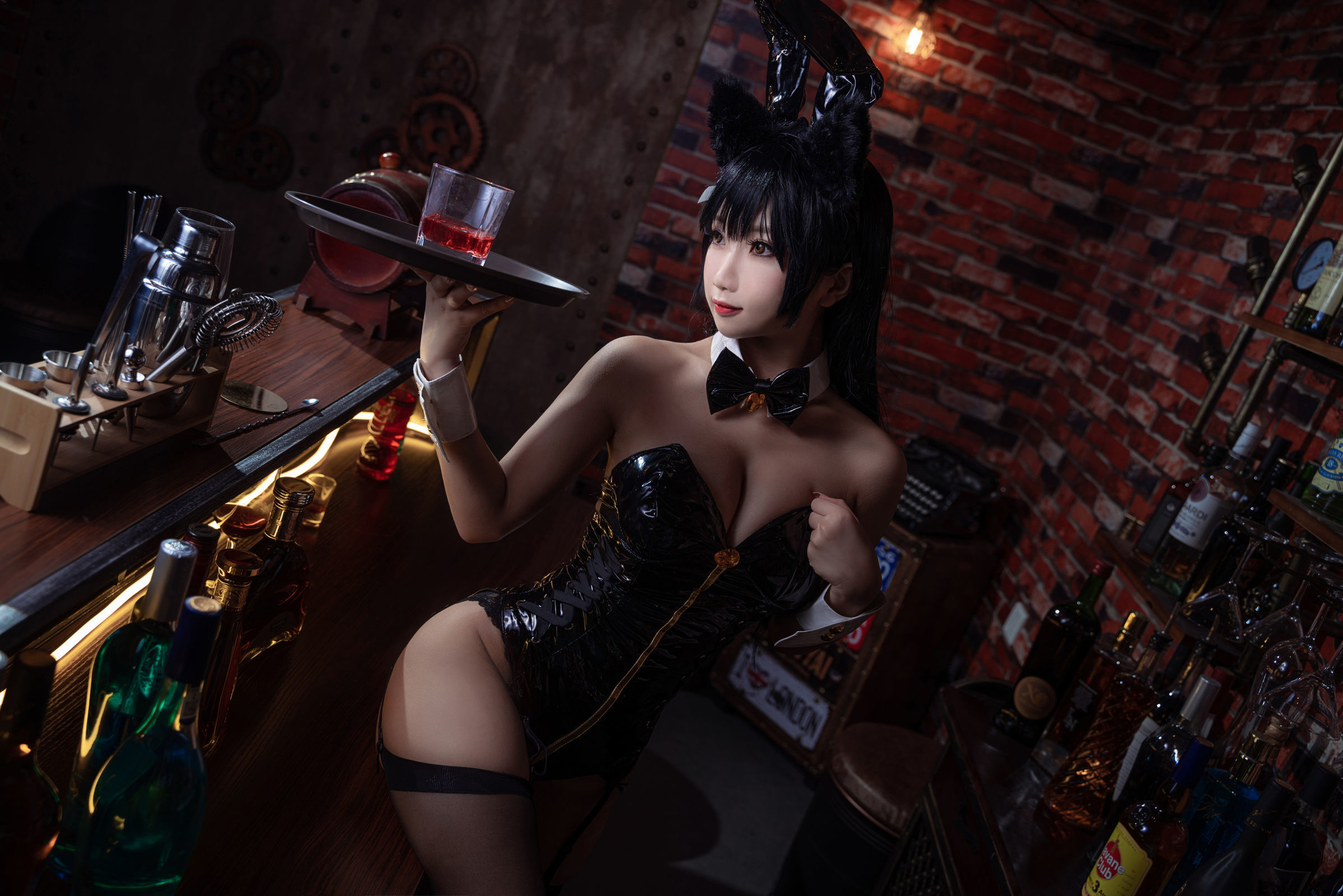 [萝莉COS] 鬼畜瑶 - 黑色同人兔女郎