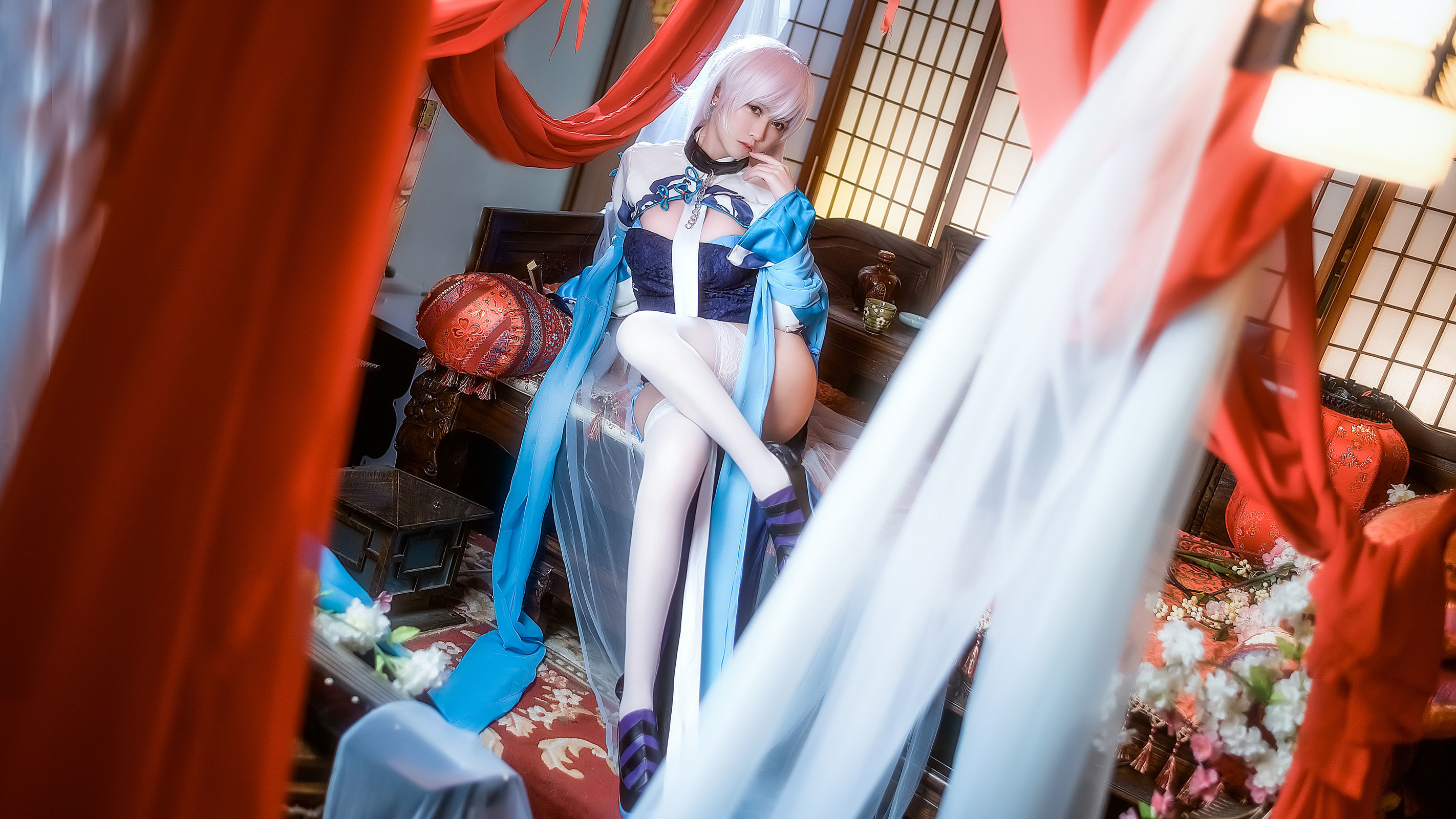 [萝莉COS] 鳗鱼霏儿 - 碧蓝华裳 贝姐