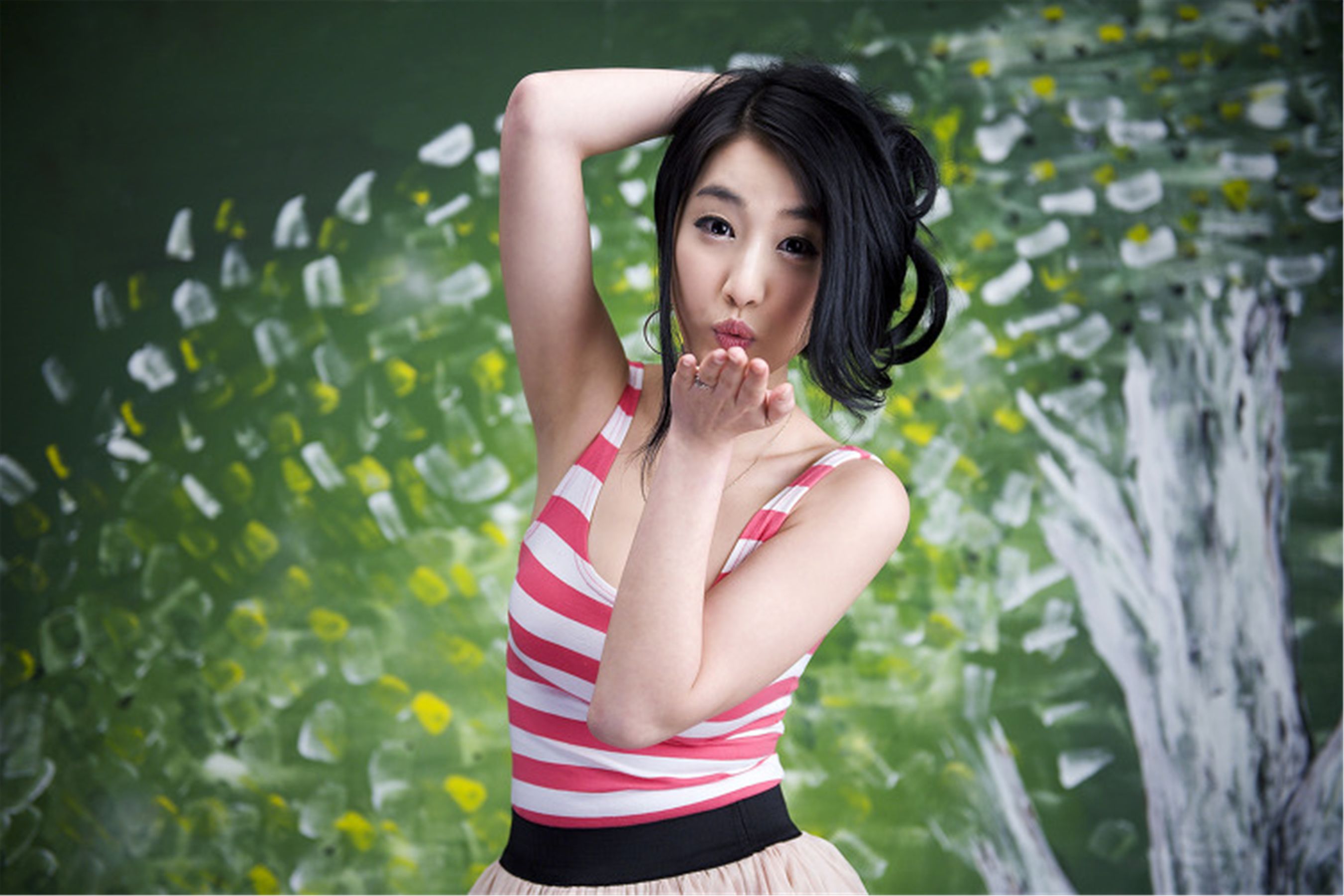 [韩国美女] 崔之香-条纹
