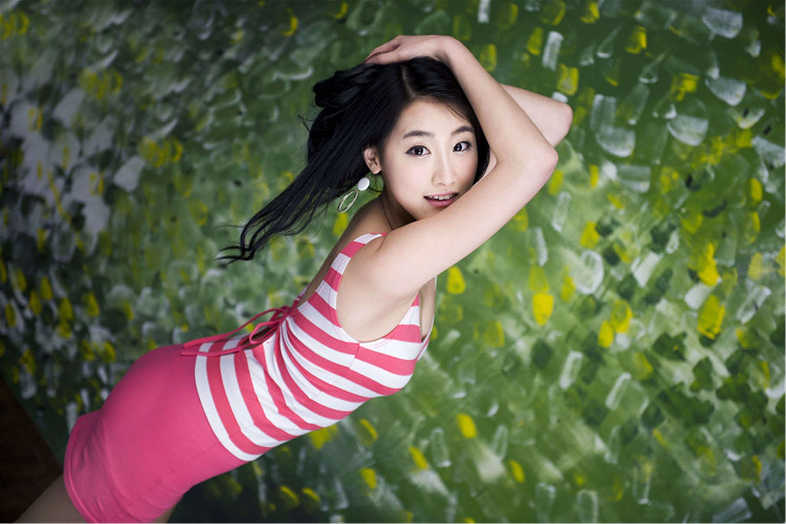 [韩国美女] 崔之香-条纹