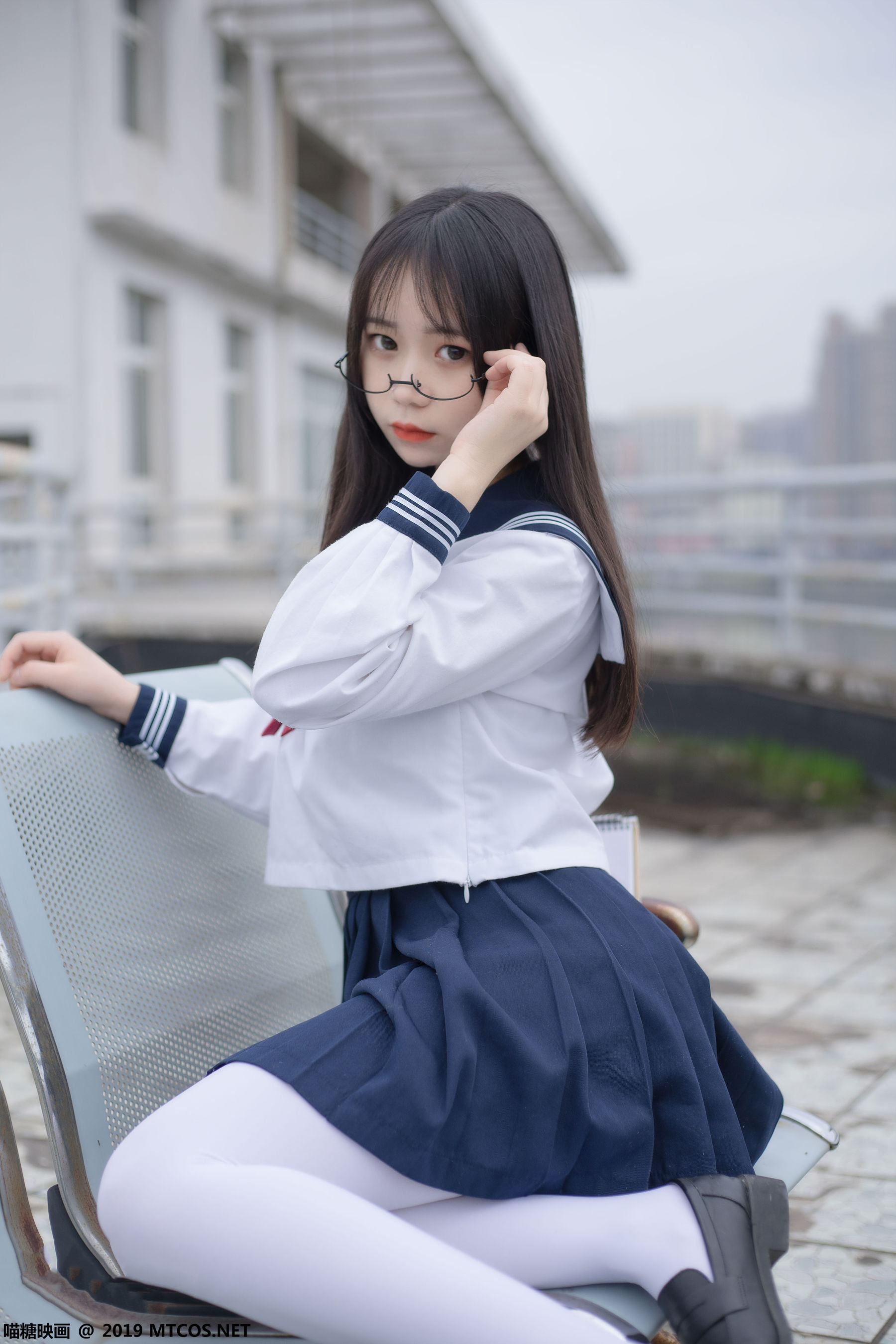 [喵糖映画] VOL.067 半度度度喵 - 喵喵的白丝水手服
