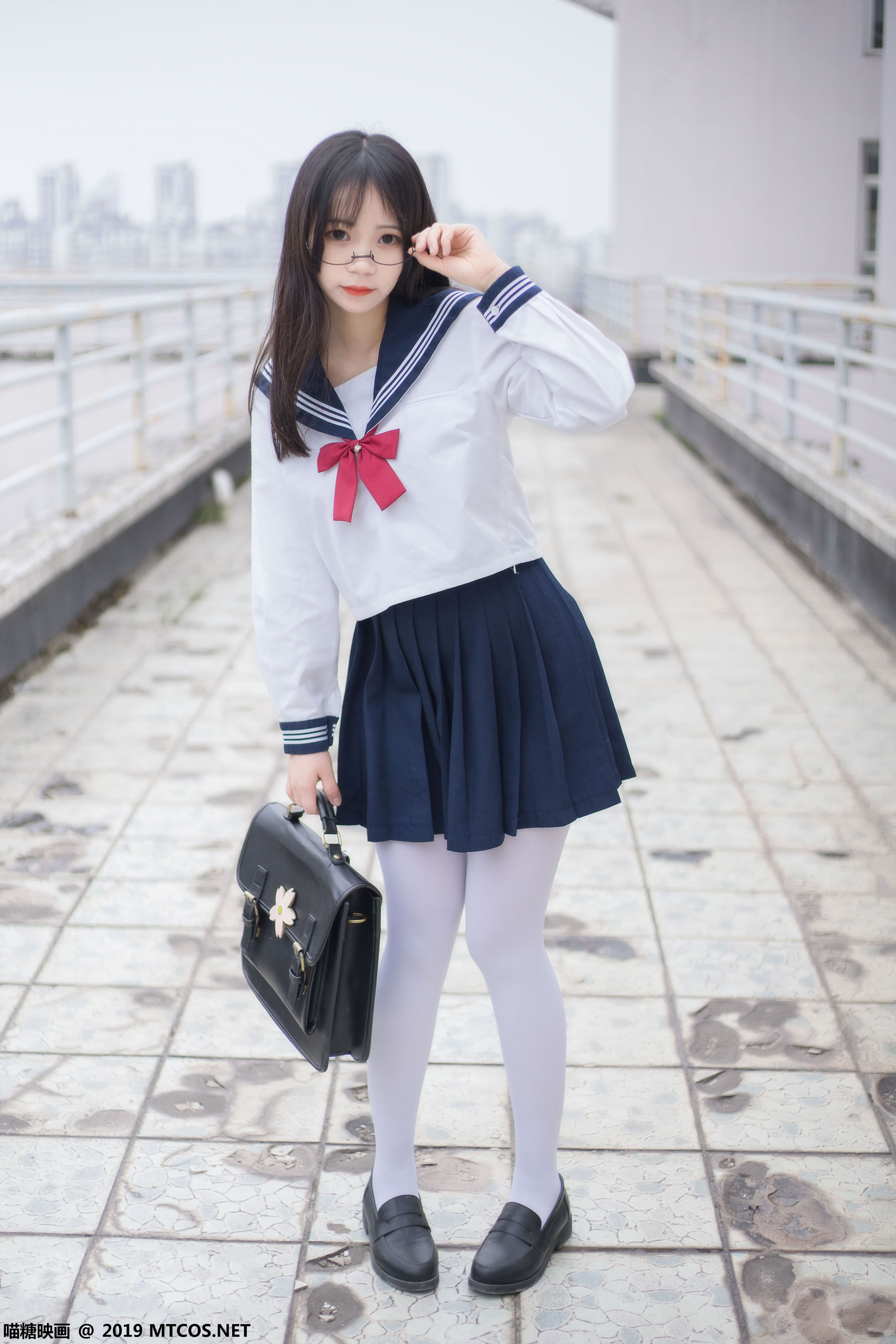 [喵糖映画] VOL.067 半度度度喵 - 喵喵的白丝水手服