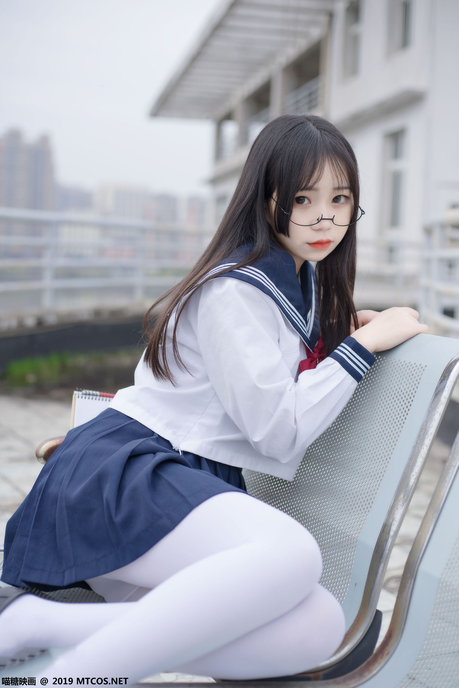 [喵糖映画] VOL.067 半度度度喵 - 喵喵的白丝水手服