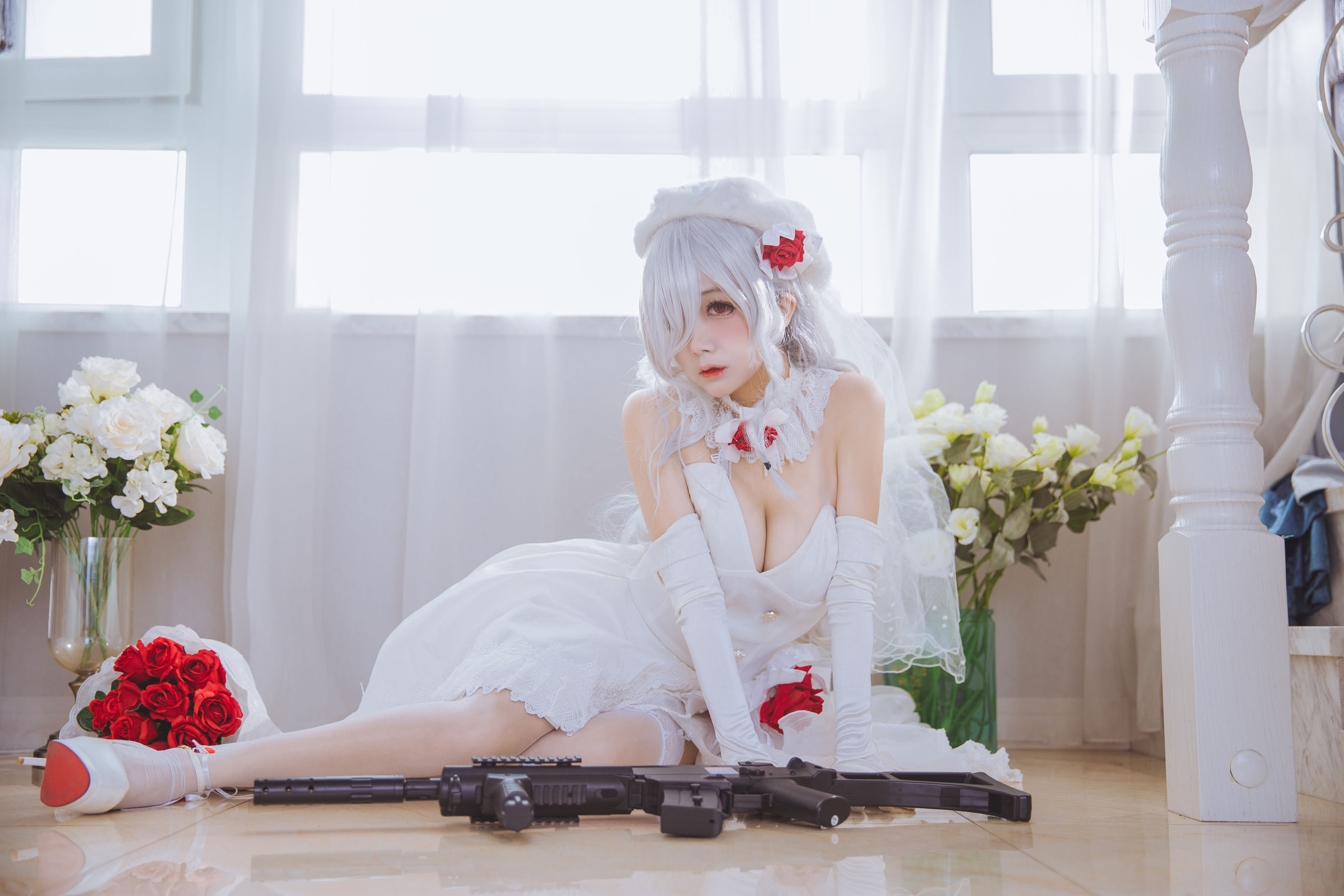 [喵糖映画] VOL.123  日奈娇《花嫁cos》