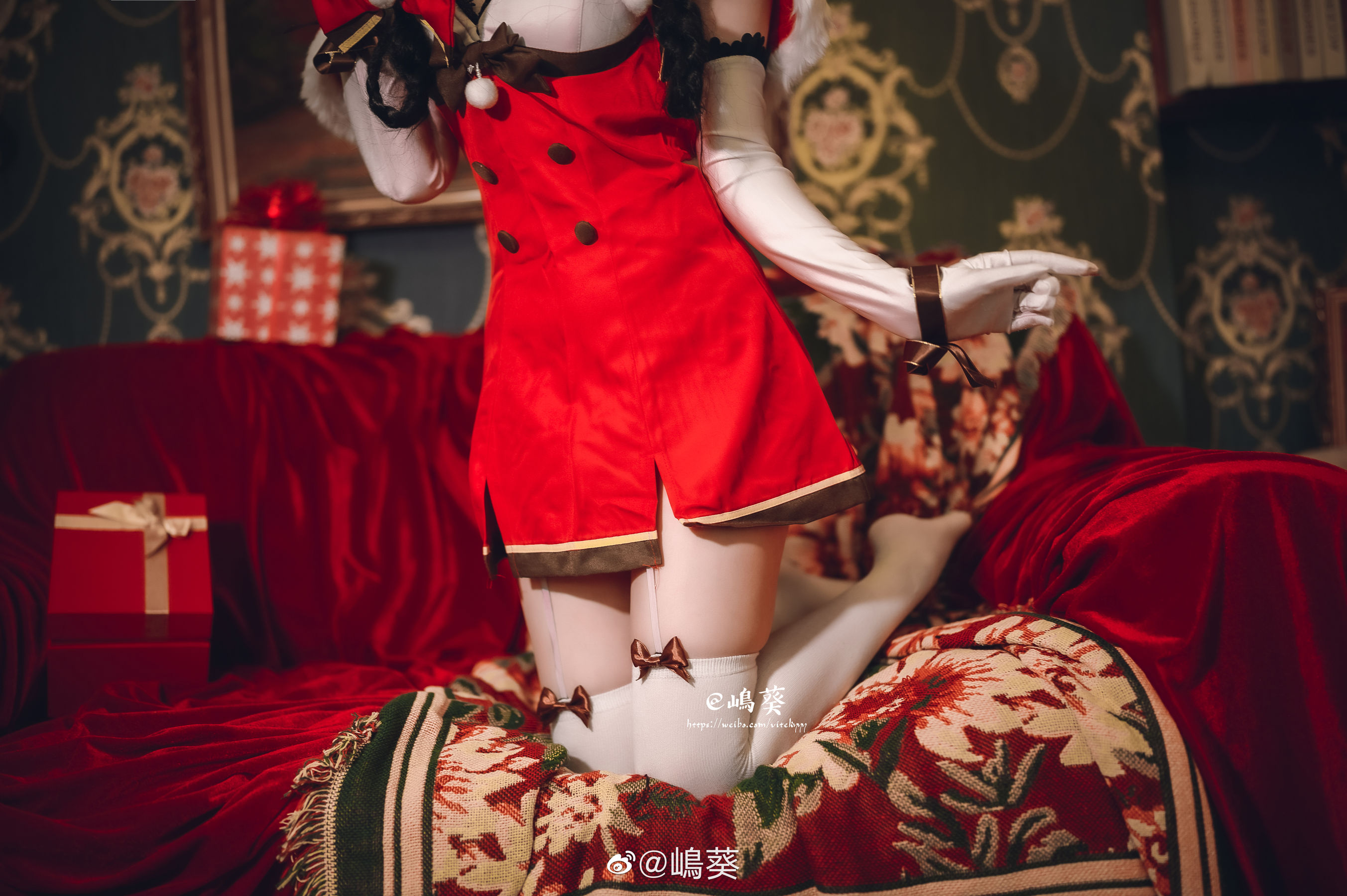 微博美女嶋葵 碧蓝航线 大潮 驯鹿与圣诞礼物