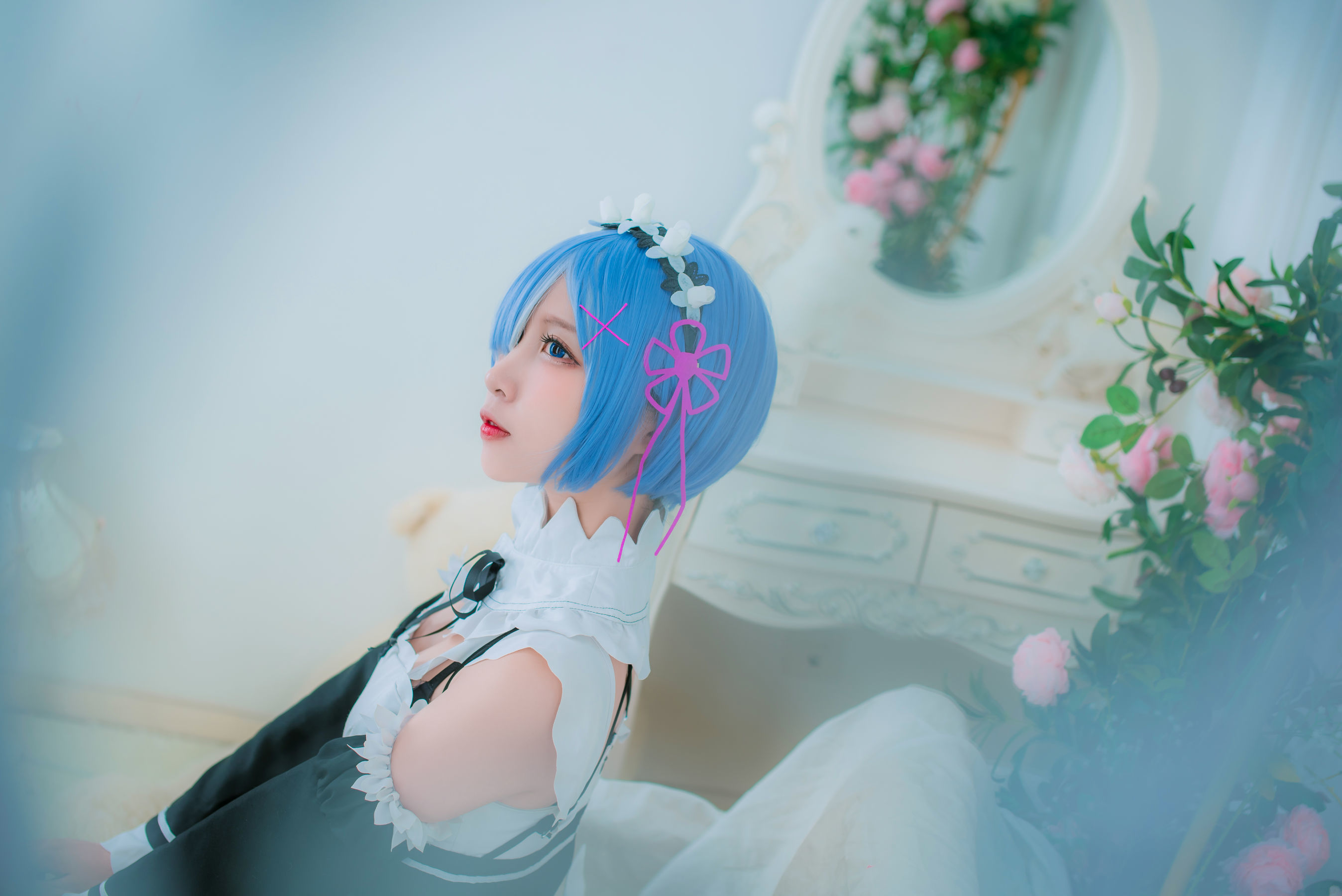 人气Coser二佐Nisa 蕾姆女仆