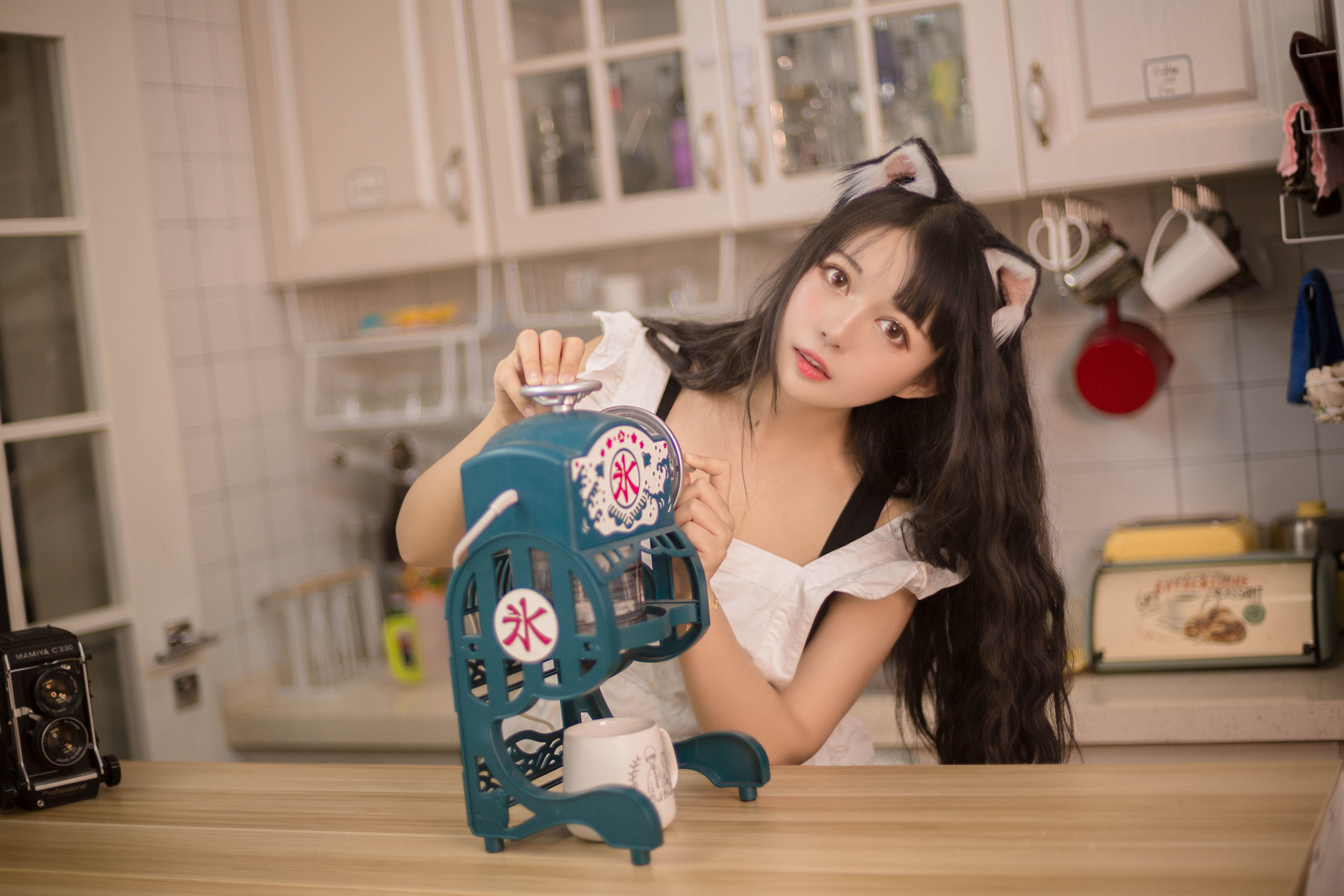 大眼萌妹黑猫猫OvO 厨房