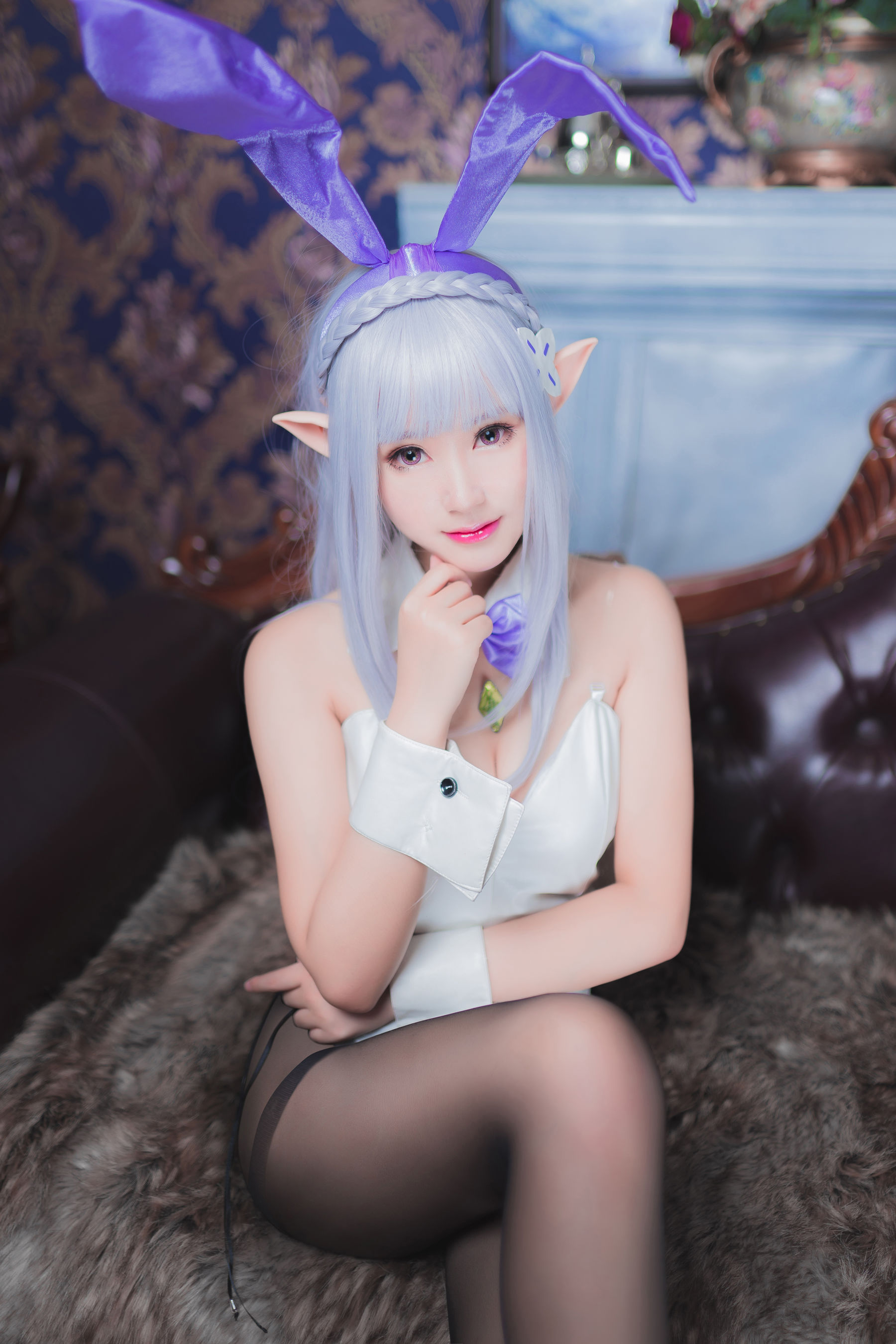 Cosplay沫小舞 – 艾米莉亚兔女郎