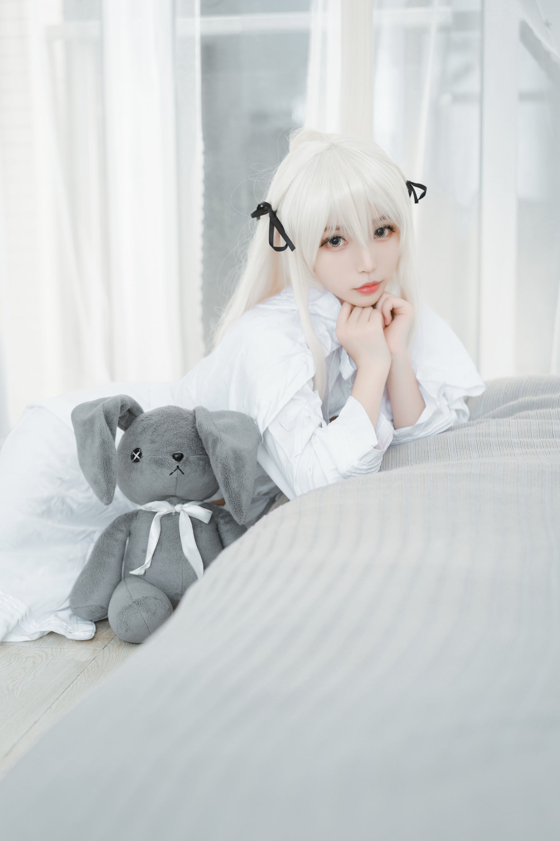 萌妹白易子教主 白裙
