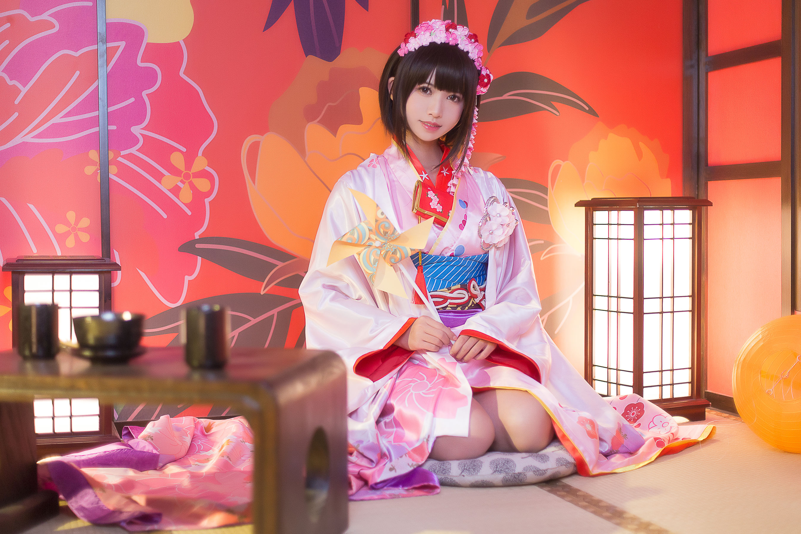 超人气Coser鳗鱼霏儿 圣人惠 和服