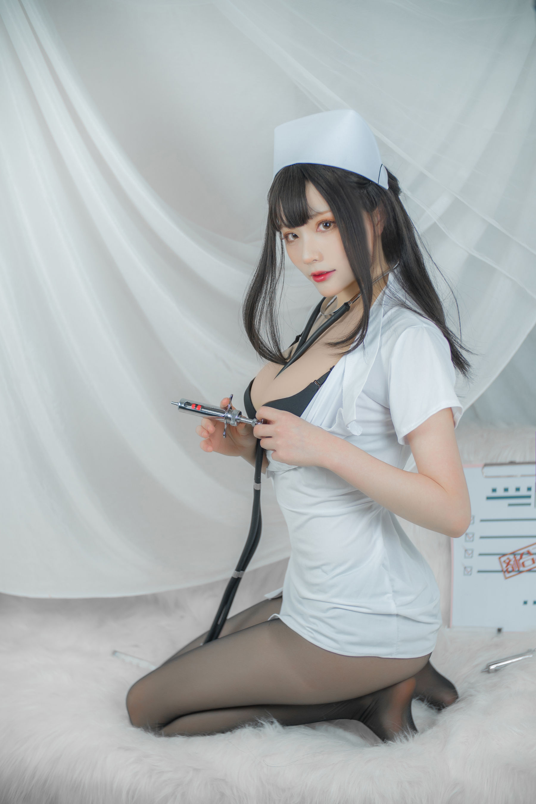 起司块wii写真 白色护士