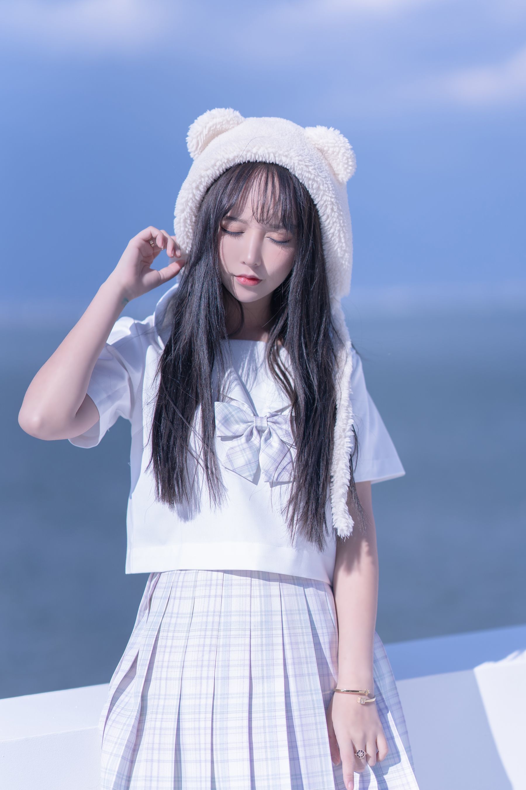 斗鱼米线线sama写真 JK萌妹