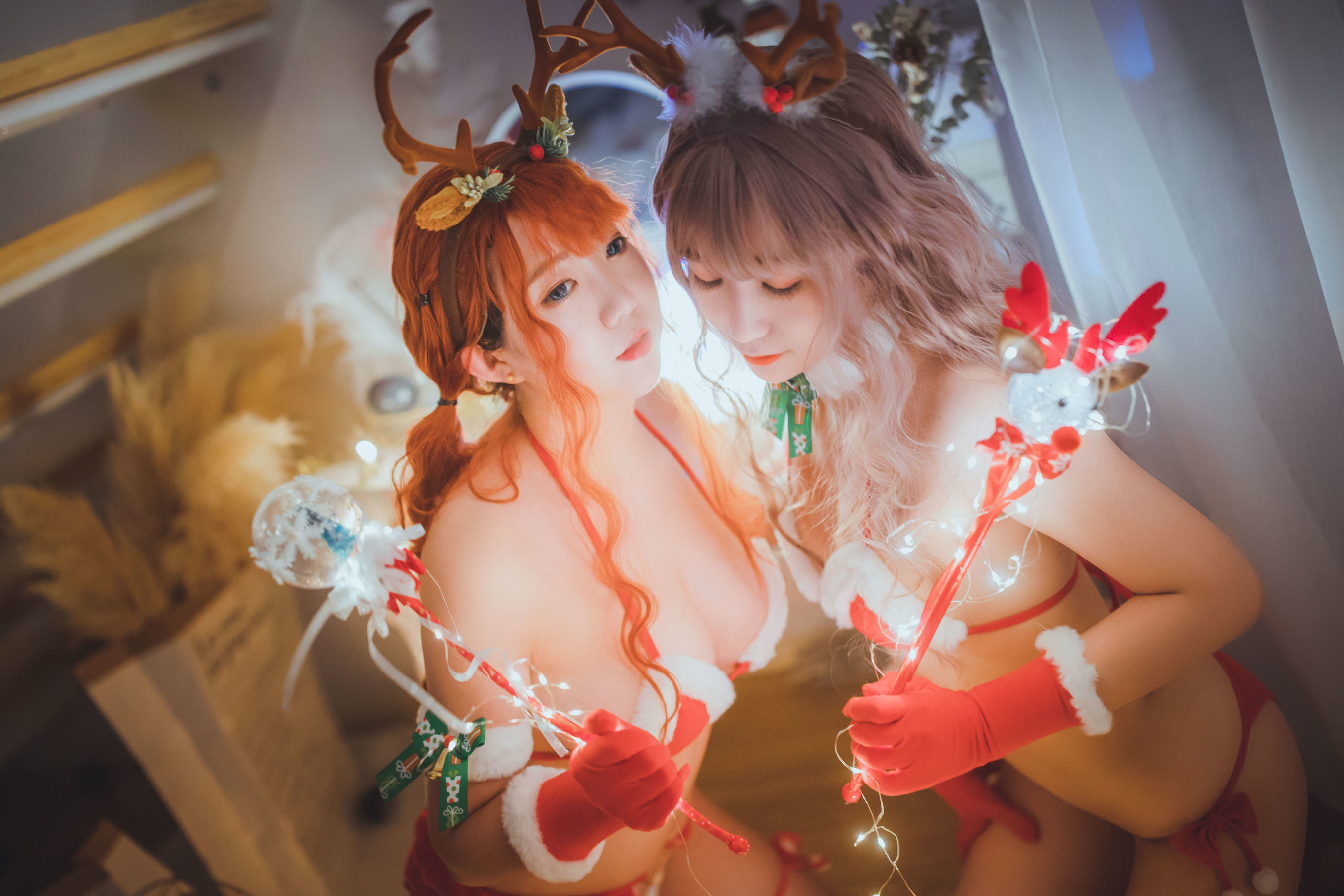 甜糖大魔王g&妖时雨harukaze 圣诞恋歌双人麋鹿