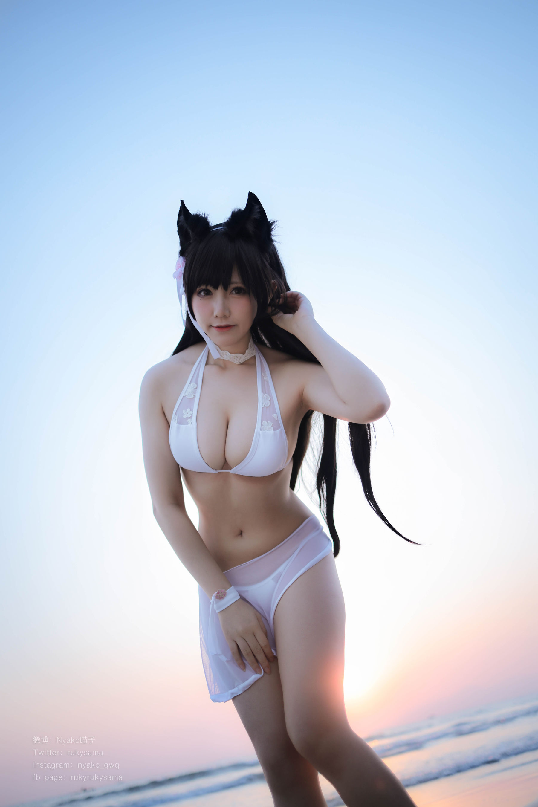 萌妹子Nyako喵子 爱宕泳装