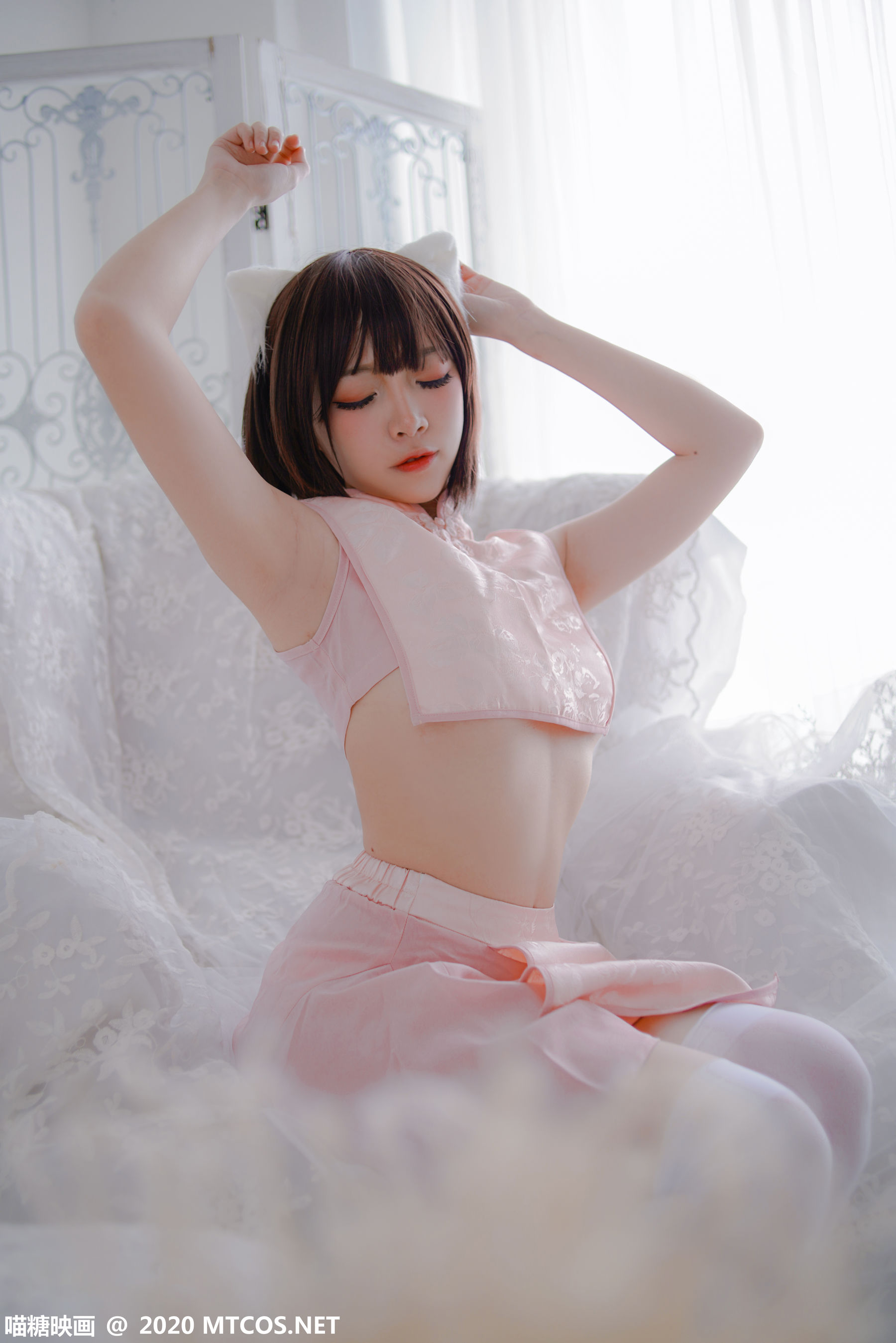 [喵糖映画] HML.026 二佐Nisa  粉系旗袍