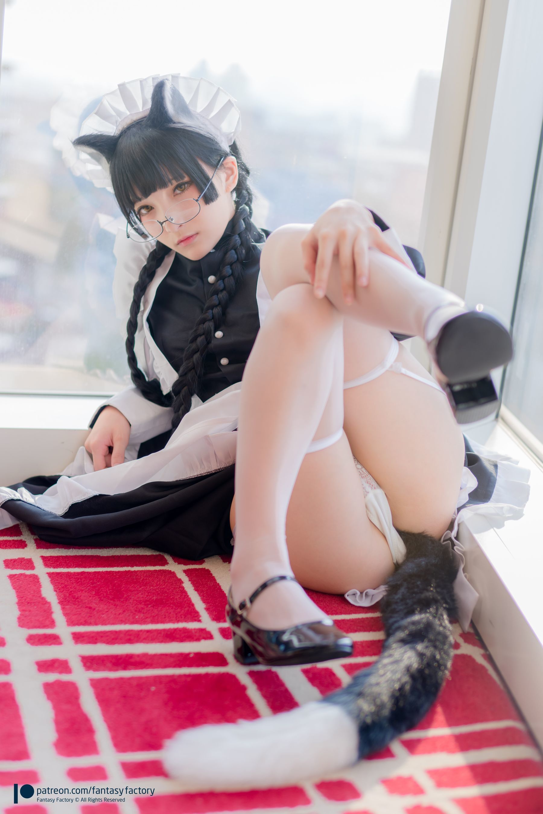 [COS福利] 小丁 [Fantasy Factory] Maid Meow 喵娘女仆