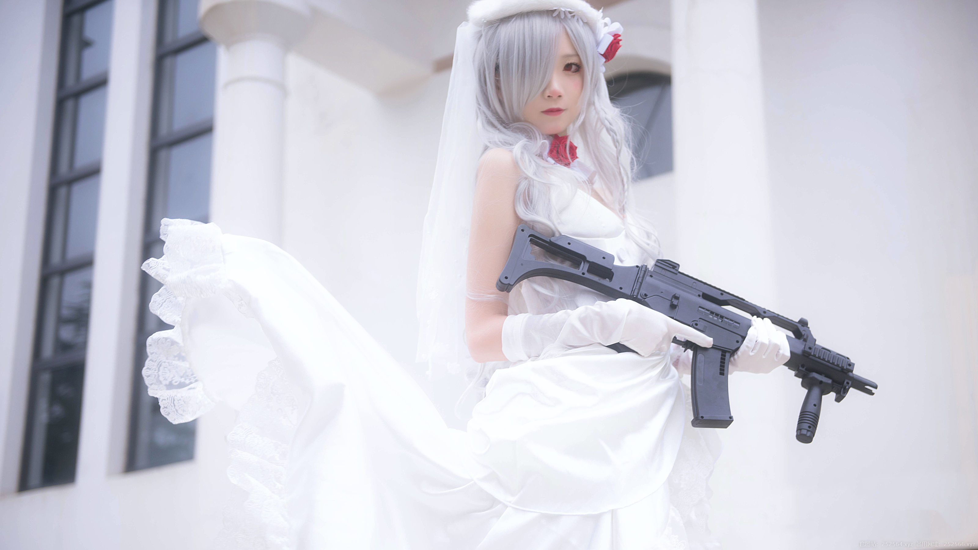 [COS福利] 清纯少女五更百鬼 - 婚纱