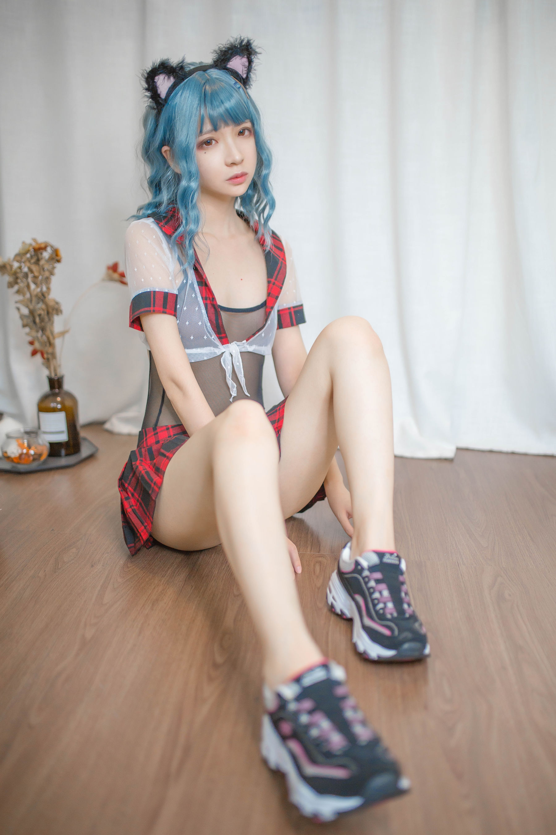 [Cosplay写真] 疯猫ss - 蓝发