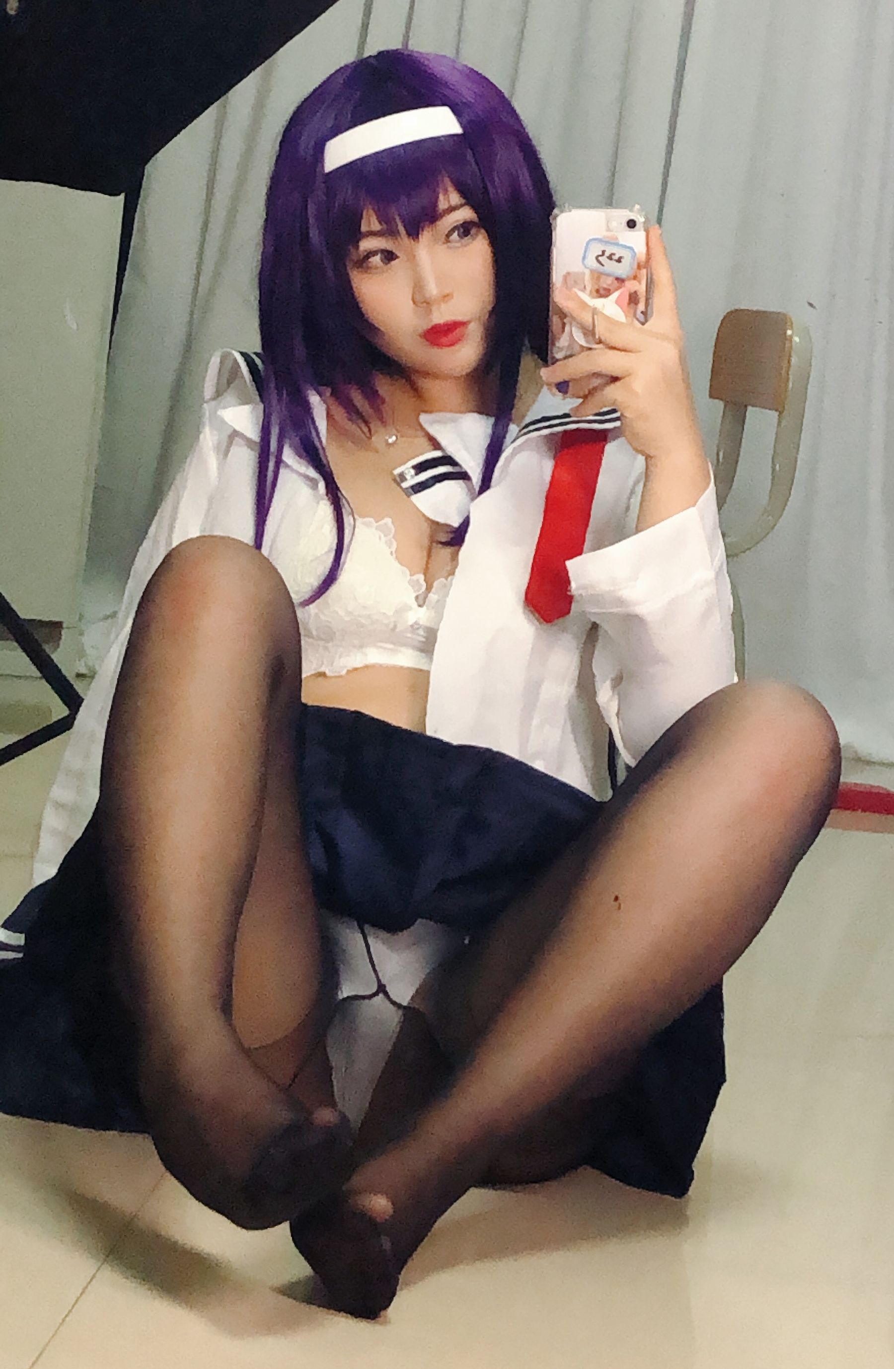 [Cosplay写真] 萌系小姐姐-白烨- - 学姐校服