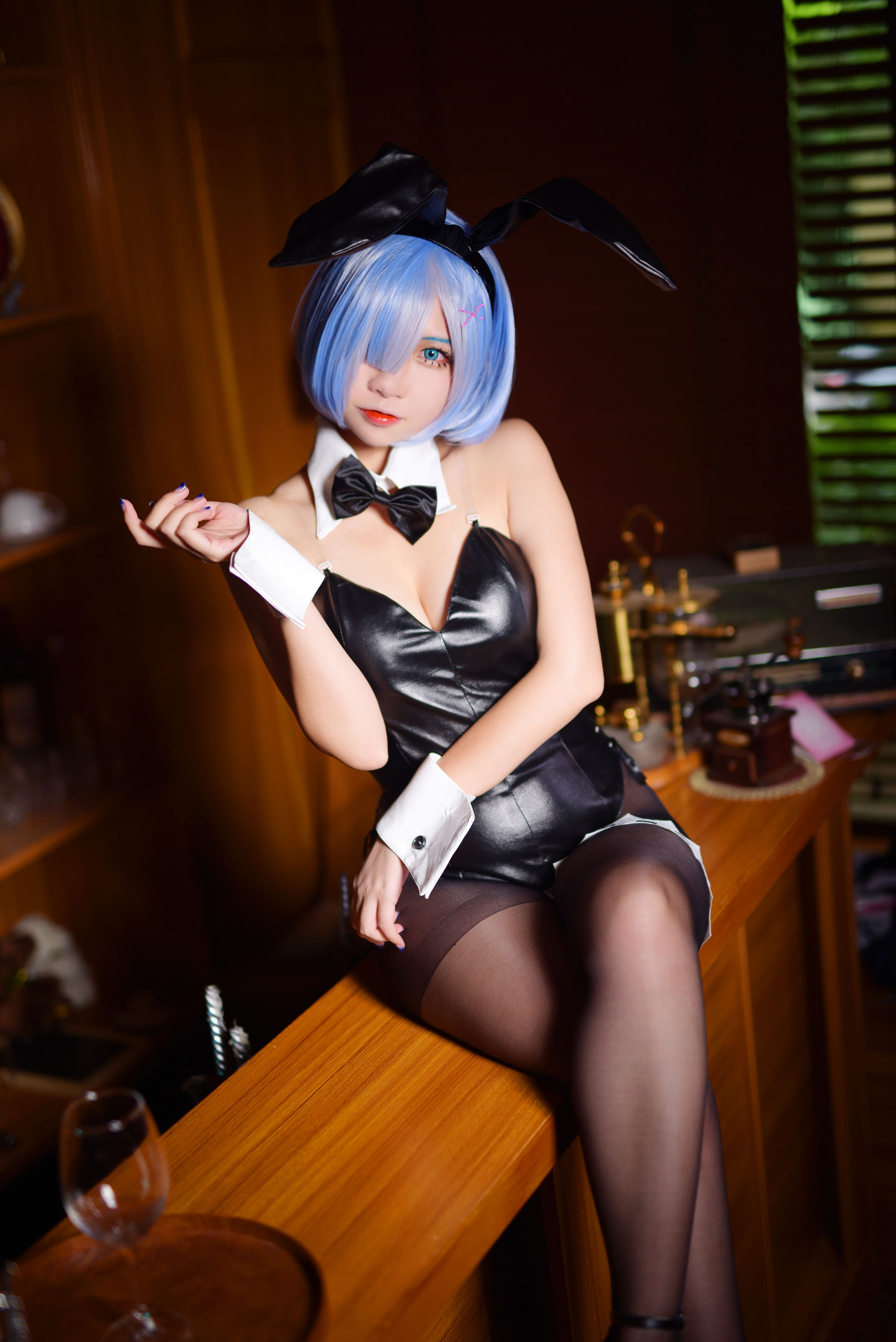 [Cosplay写真] 人气Coser二佐Nisa - 蕾姆兔女郎