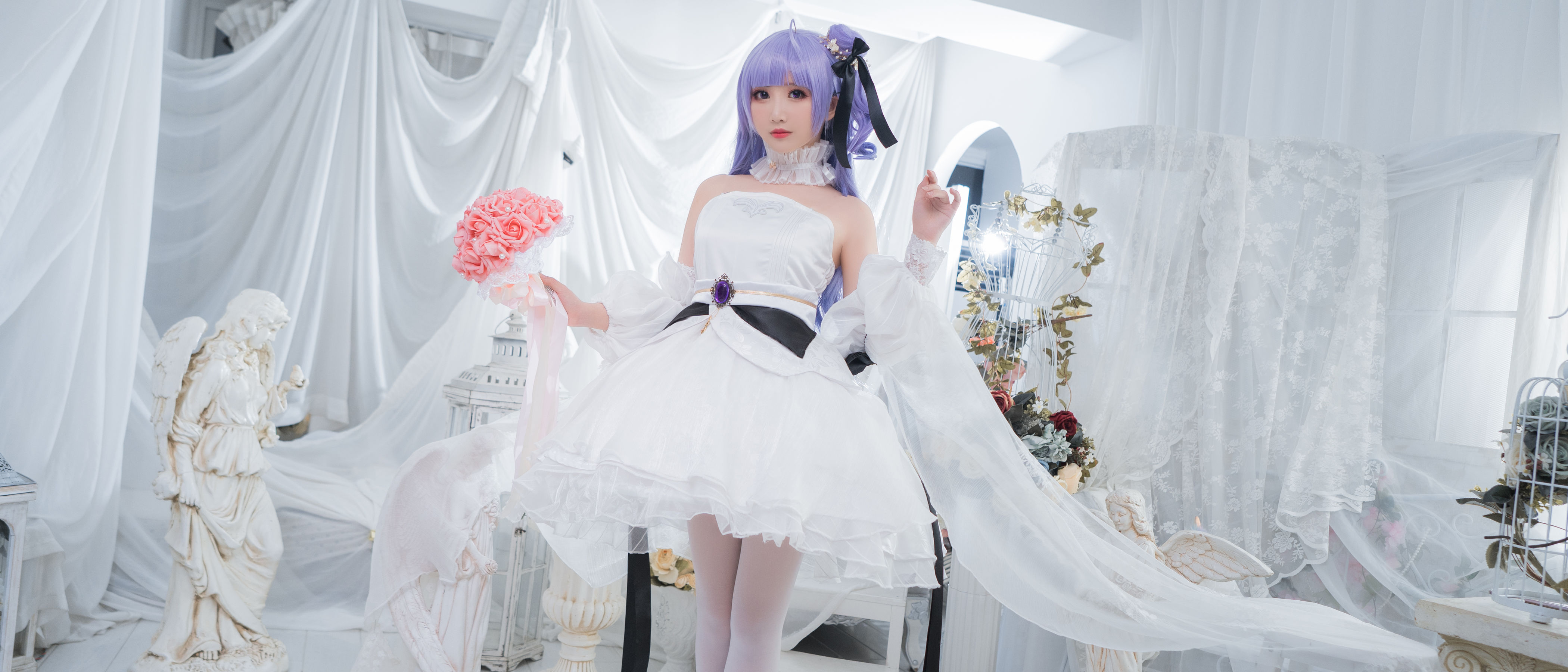 [Cosplay写真] 可爱人气Coser面饼仙儿 - 独角兽婚纱