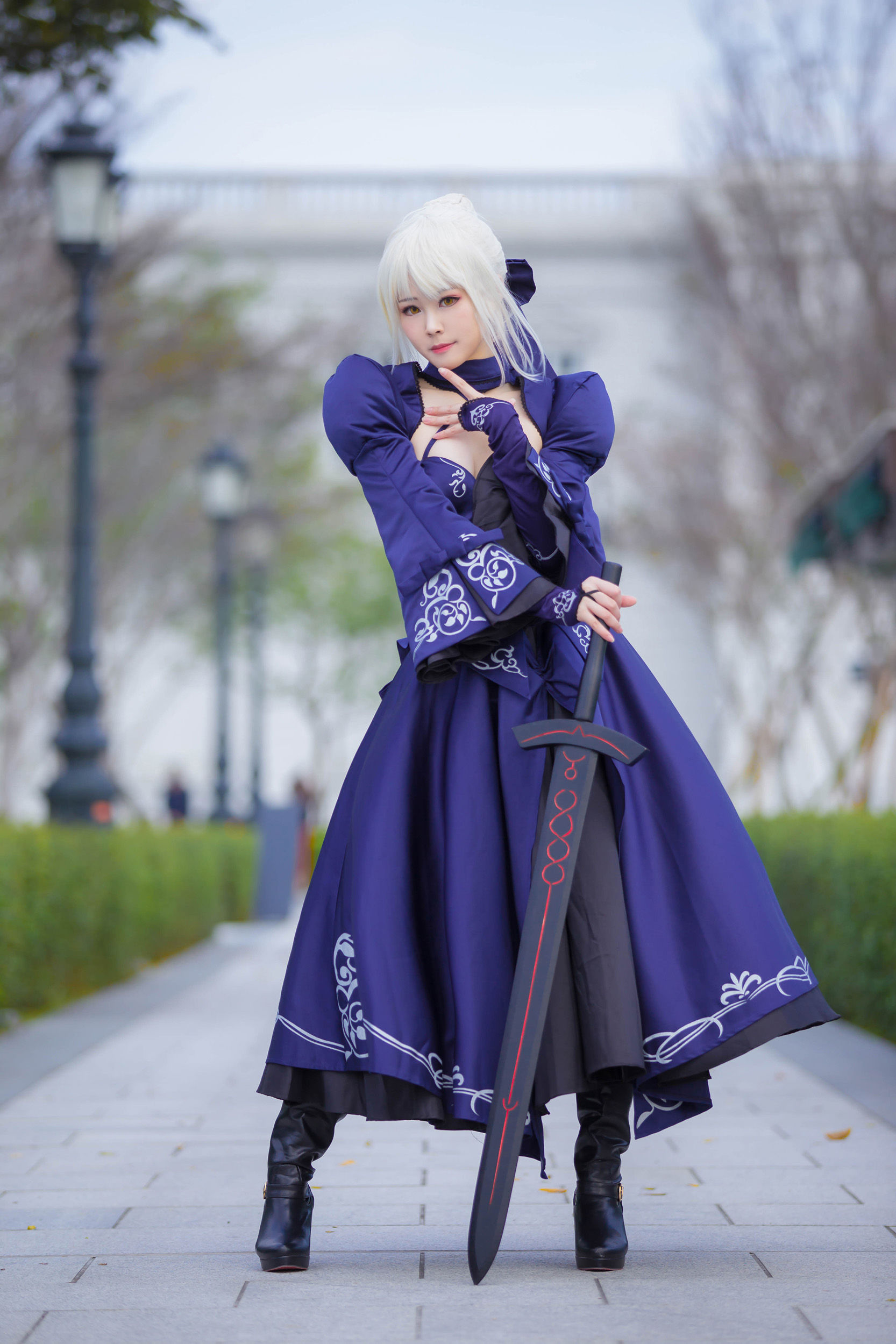 [Cosplay写真] Coser萱-KaYa - 黑贞 黑呆毛