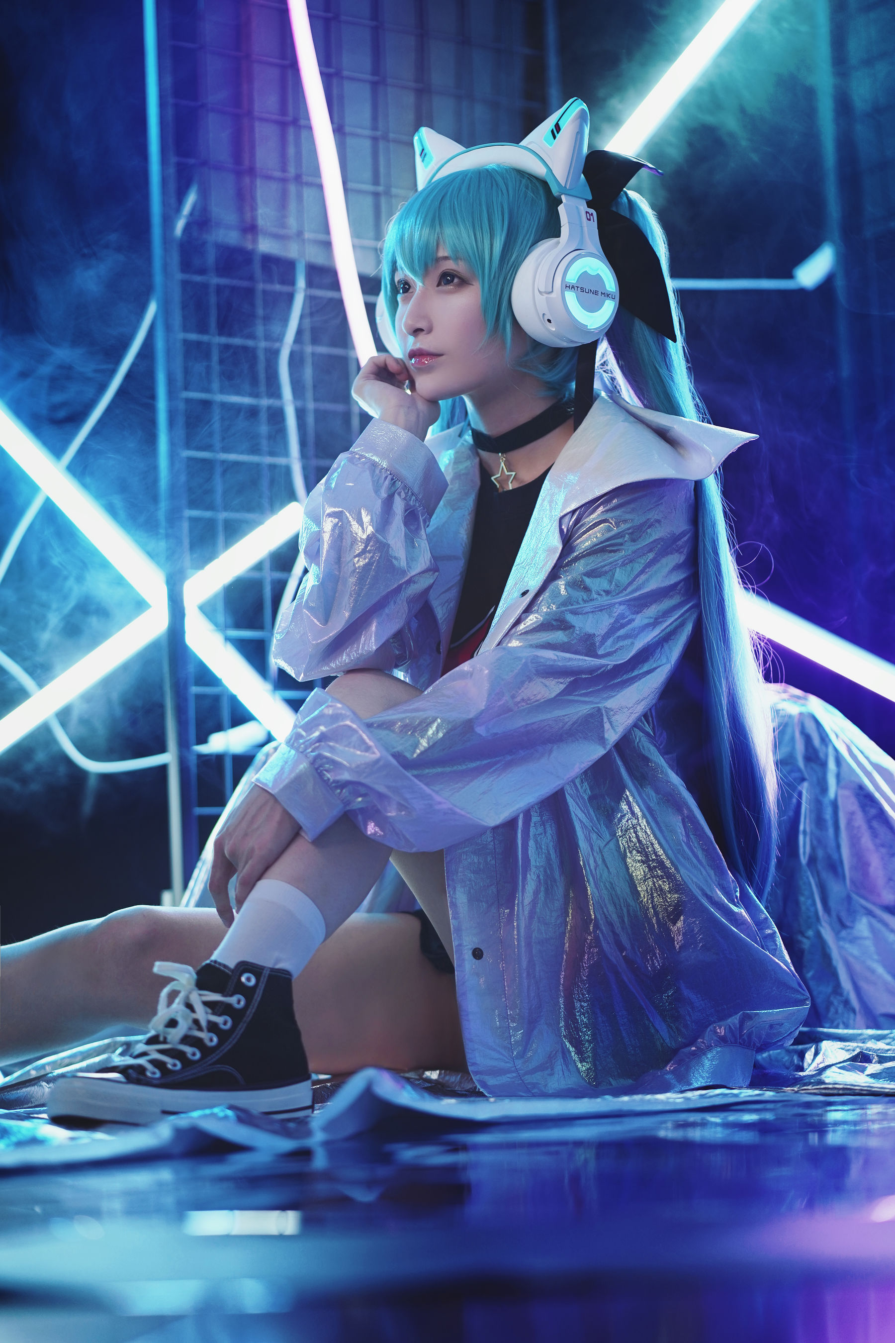 [Cosplay写真] 动漫博主铁板烧鬼舞w - 妖舞耳机miku