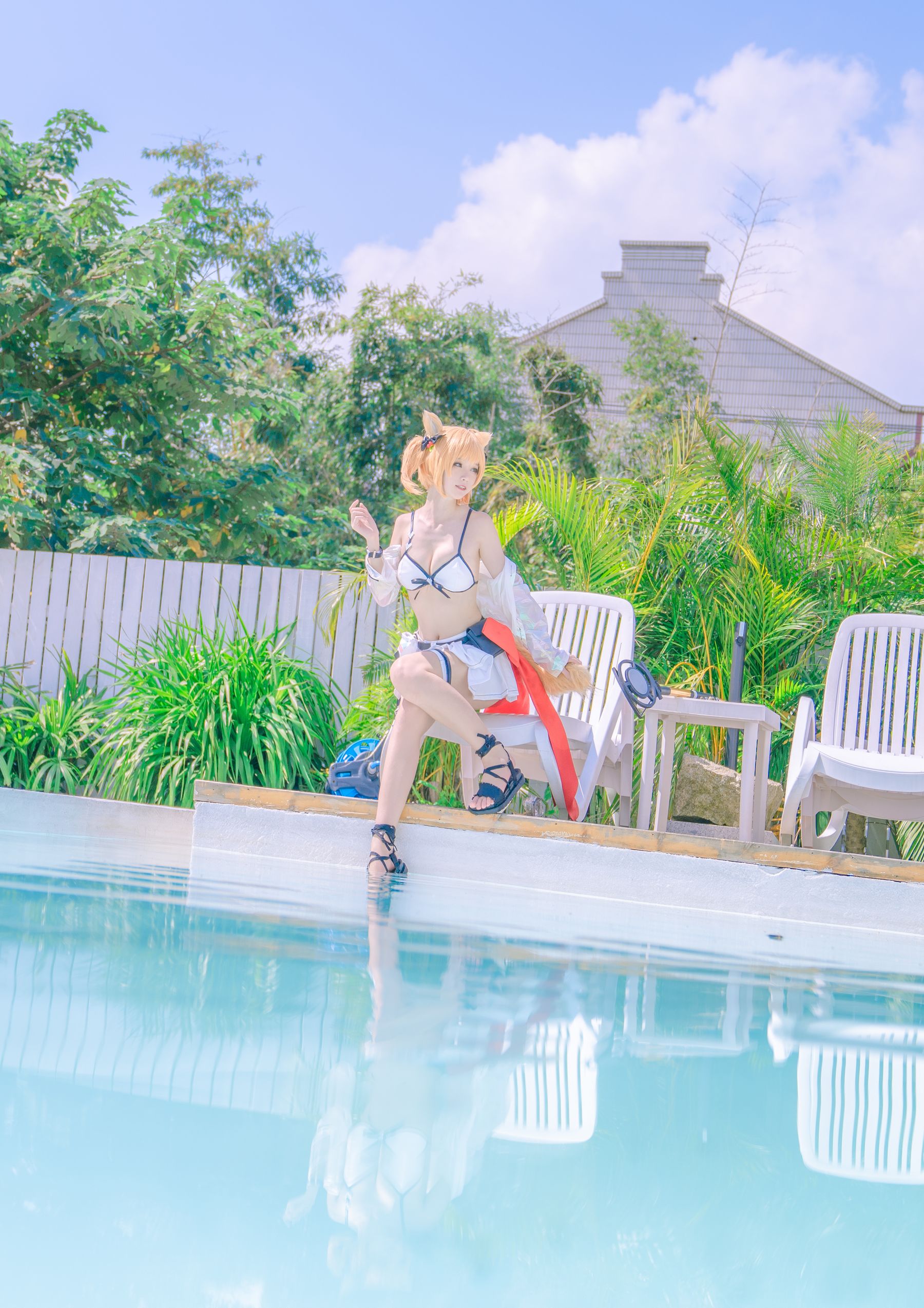 [Cosplay写真] 萌宠博主yui金鱼 - 空泳装