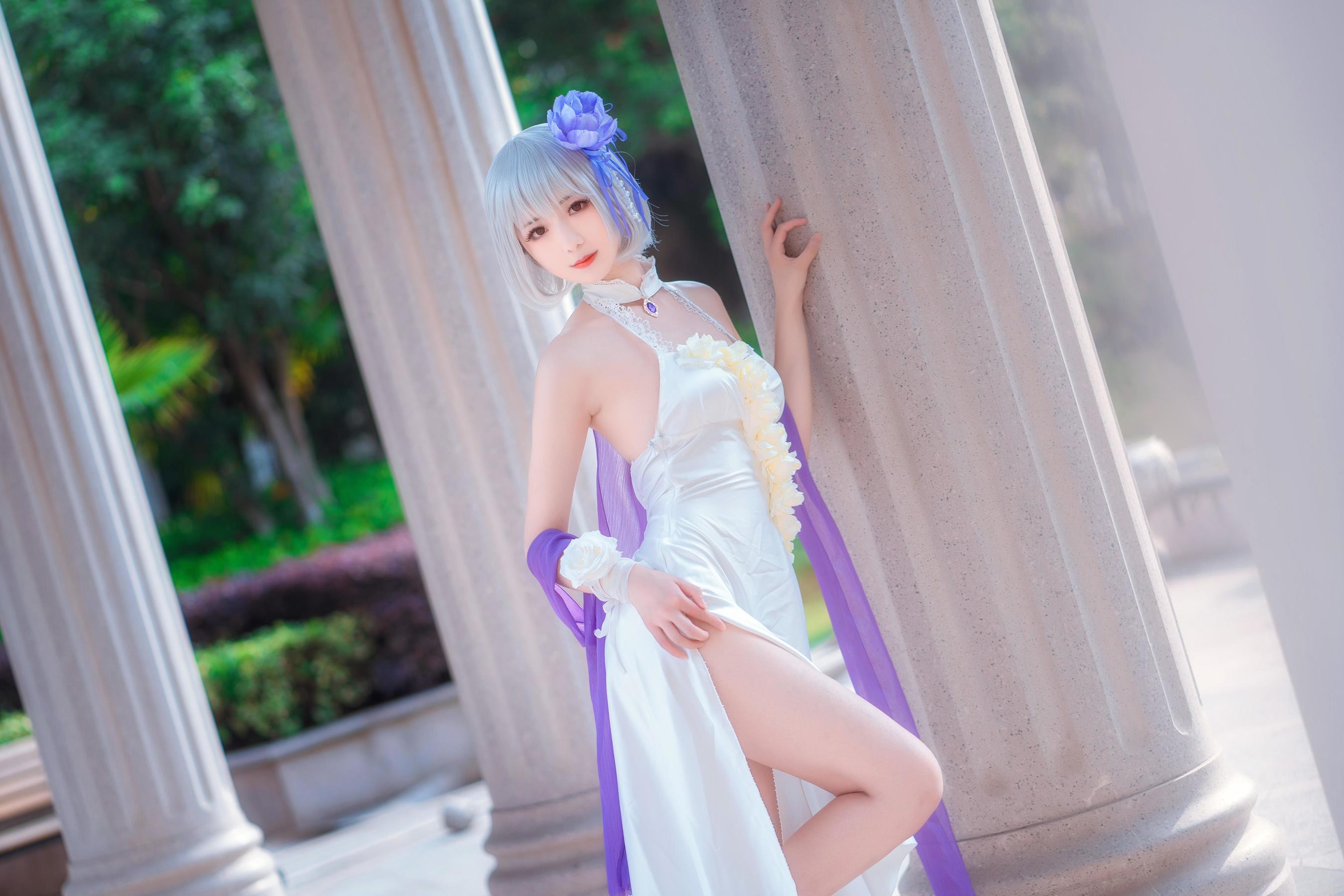[Cosplay写真] 小姐姐弥音音ww - 天狼星 纯白蔷薇
