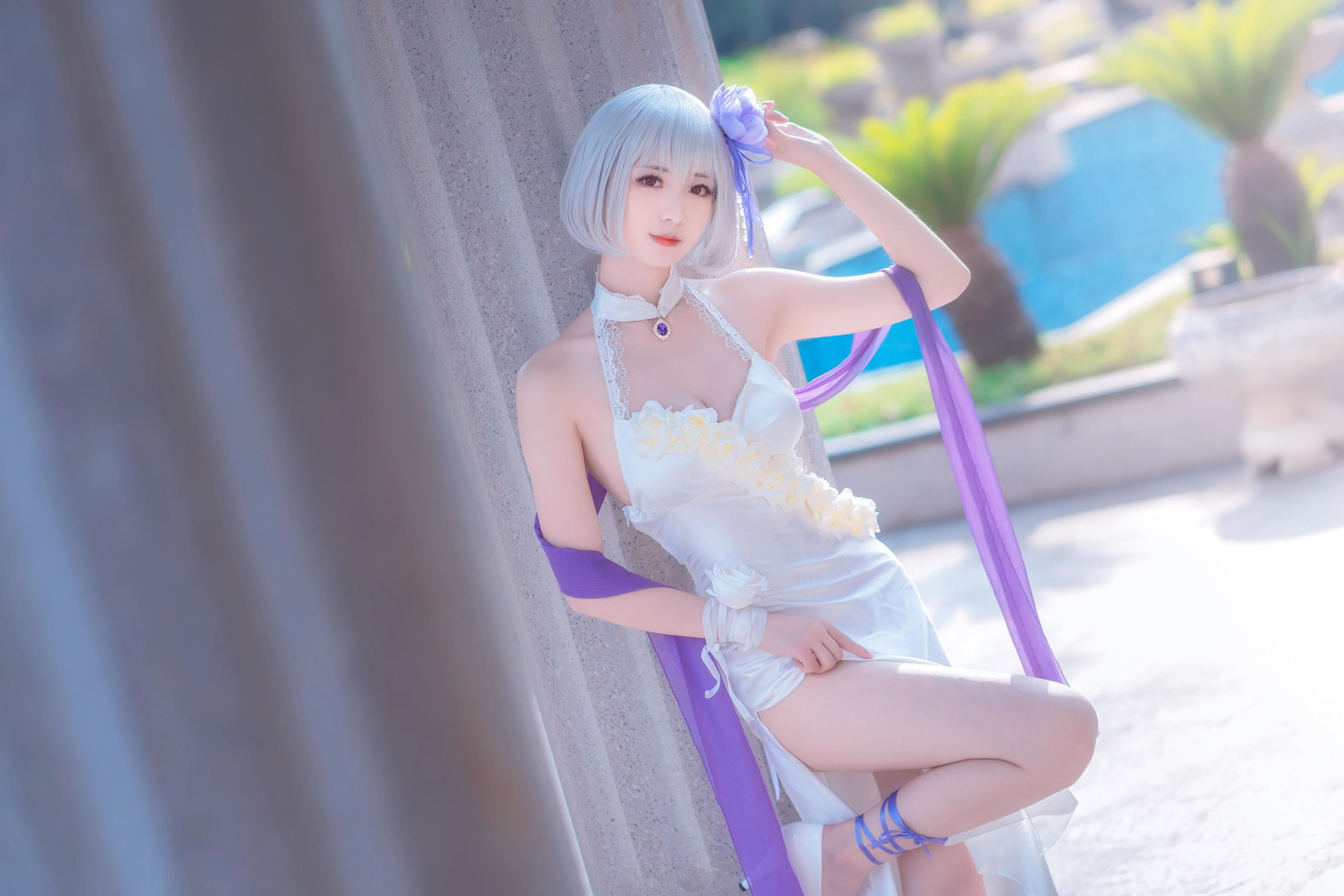 [Cosplay写真] 小姐姐弥音音ww - 天狼星 纯白蔷薇