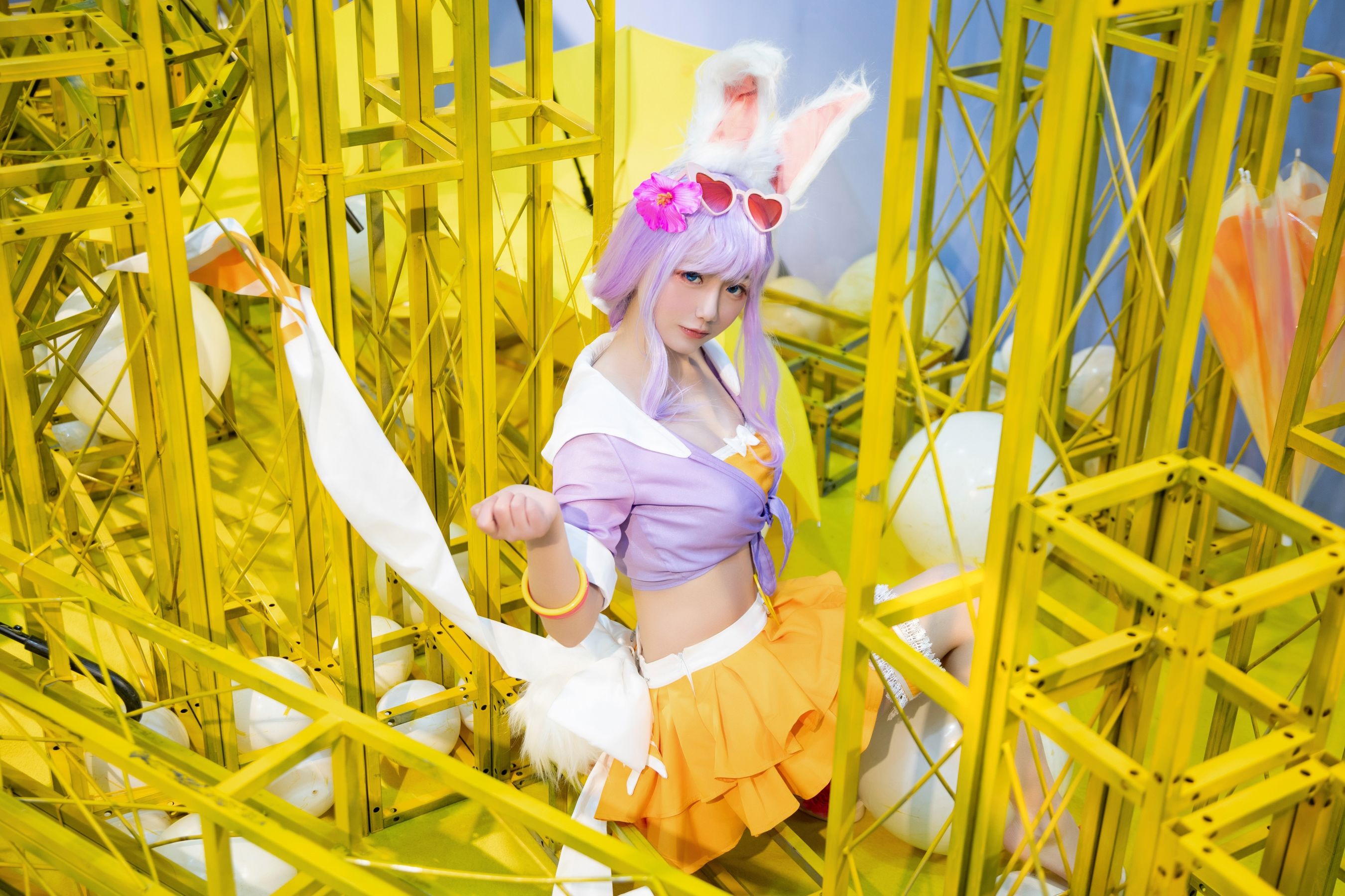 [Cosplay写真] 动漫博主弦音sic - 王者荣耀 公孙离蜜橘之夏