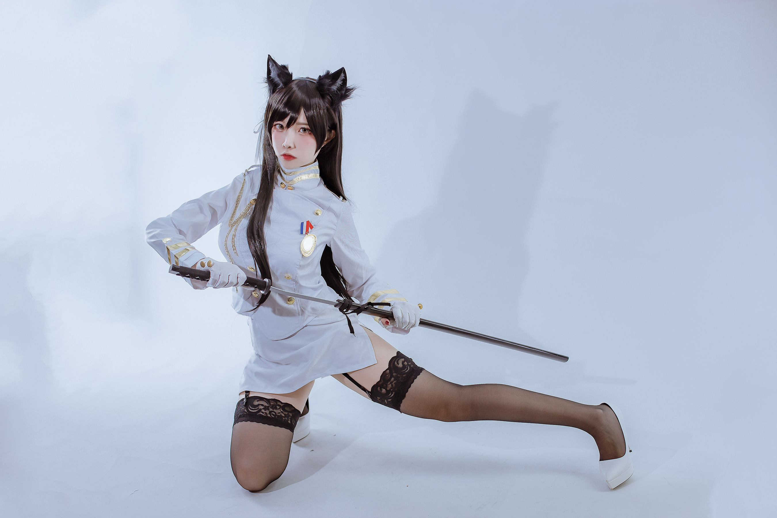 [Cosplay写真] 人气Coser二佐Nisa - 犬之眷之碧蓝爱宕 军装