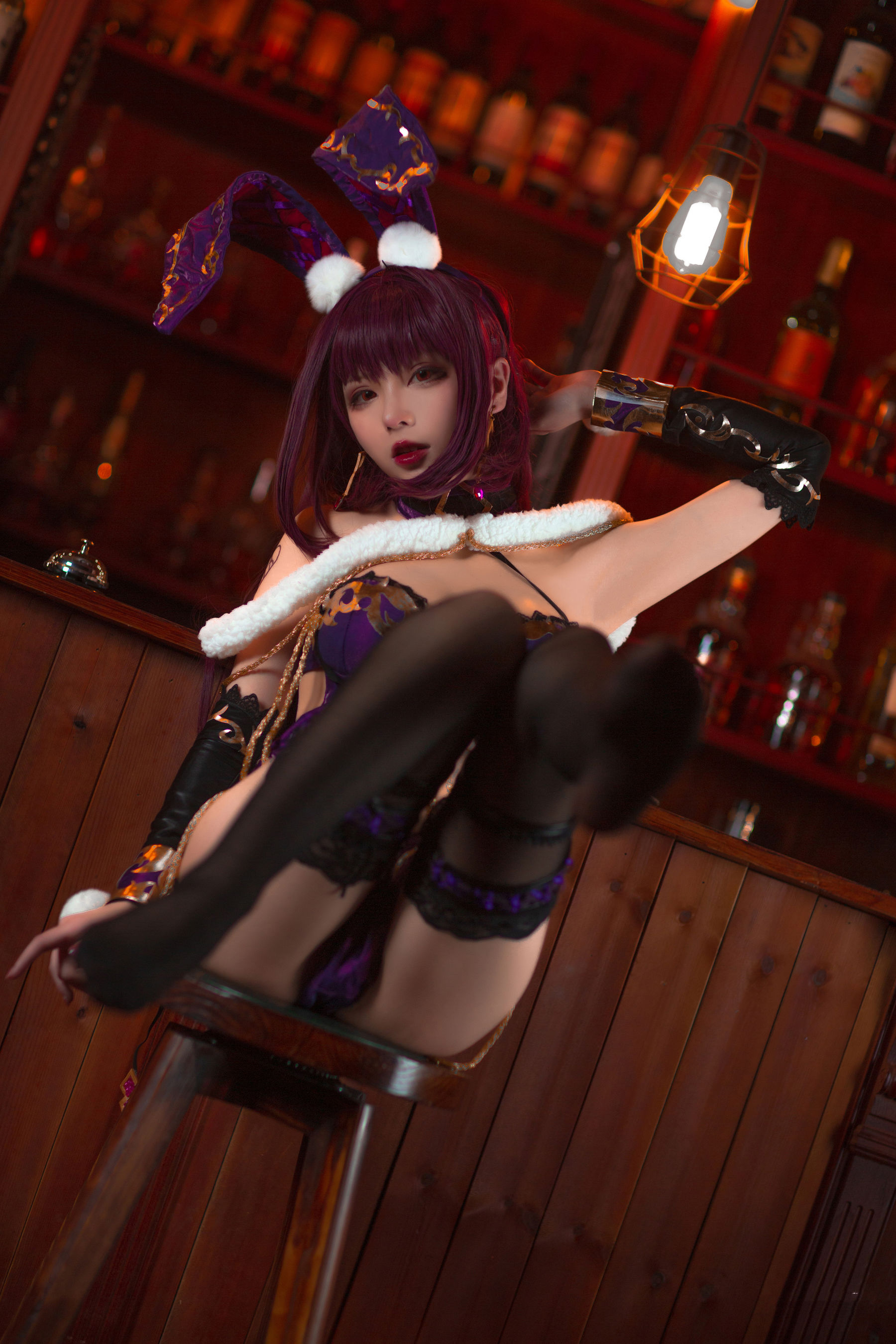 [Cosplay写真] 起司块wii - 斯卡哈兔女郎