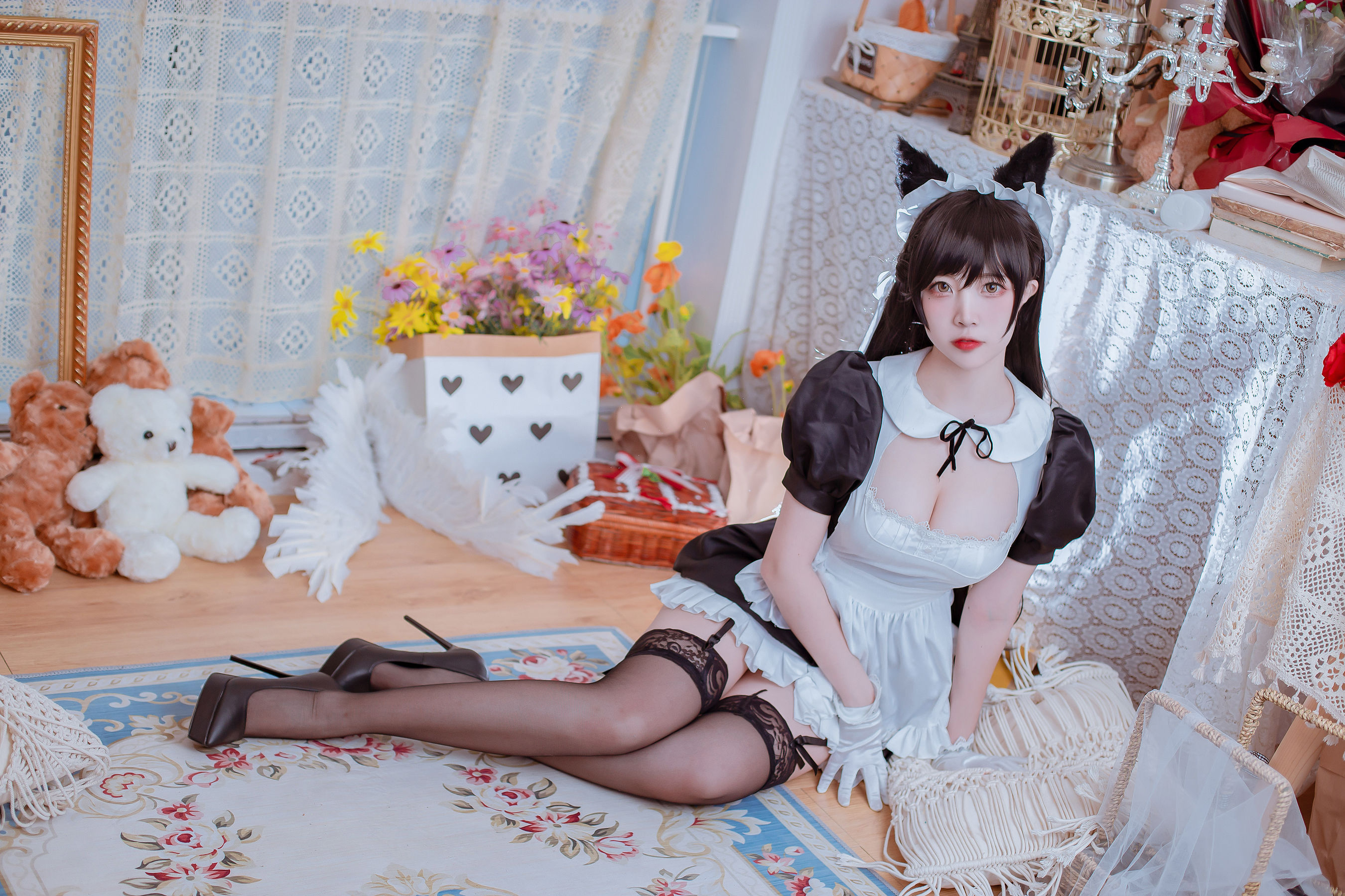 [Cosplay写真] 人气Coser二佐Nisa - 犬之眷之碧蓝爱宕 女仆